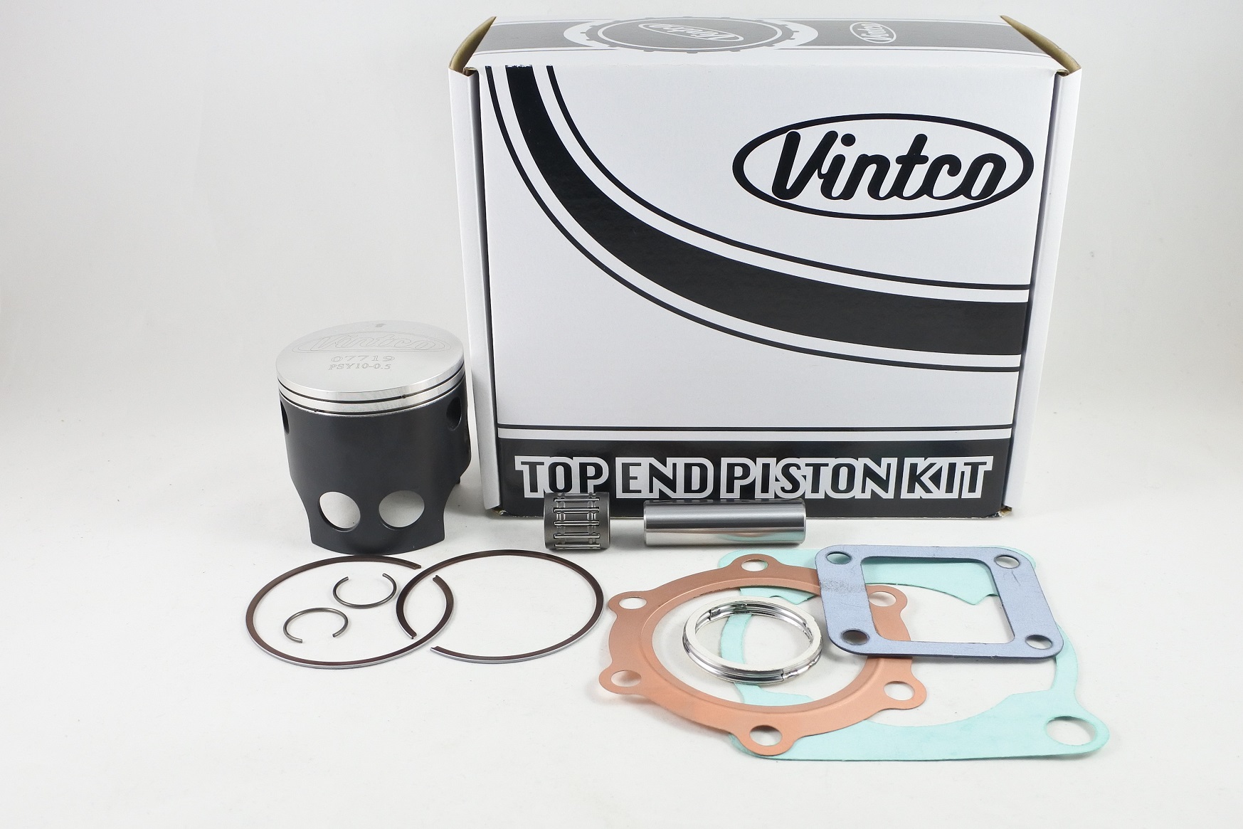 TOP END PISTON KIT 79-81 YAMAHA DT MX 175 66.5mm 0.5mm OVER VINTCO KTY26-0.5 thumbnail 2