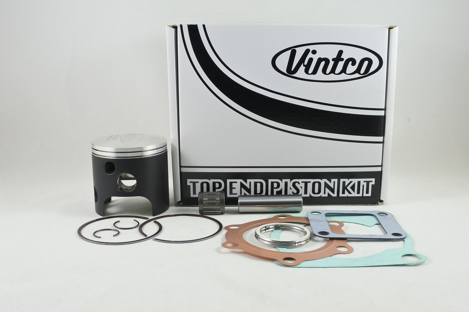 TOP END PISTON KIT 79-81 YAMAHA DT MX 175 67.5MM 1.5MM OVER VINTCO KTY26-1.5 image 1