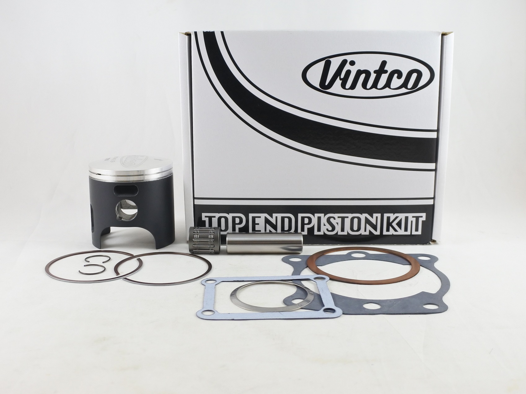 TOP END PISTON KIT 80-81 YAMAHA IT 175 66.5mm 0.5mm OVER VINTCO KTY28-0.5 image 1