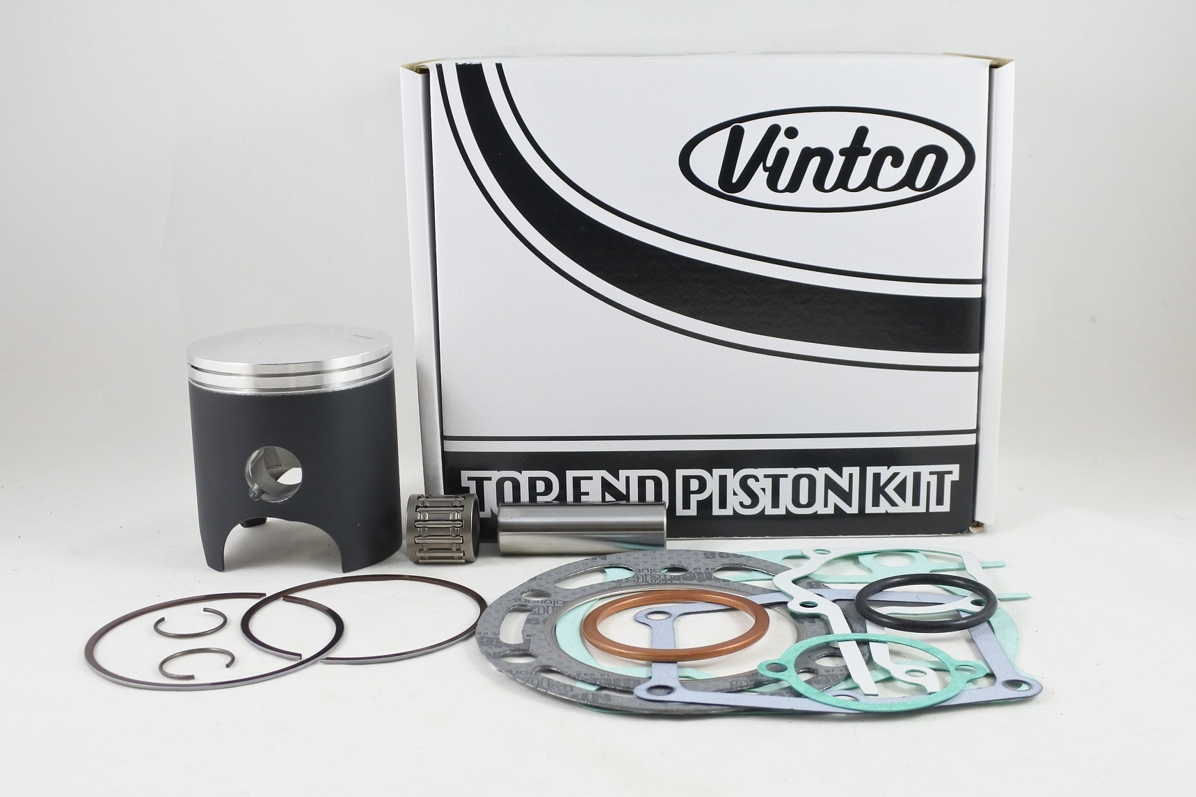TOP END PISTON KIT 84-85 YAMAHA YZ 250 68.5mm 0.5mm OVER VINTCO KTY37-0.5 image 1