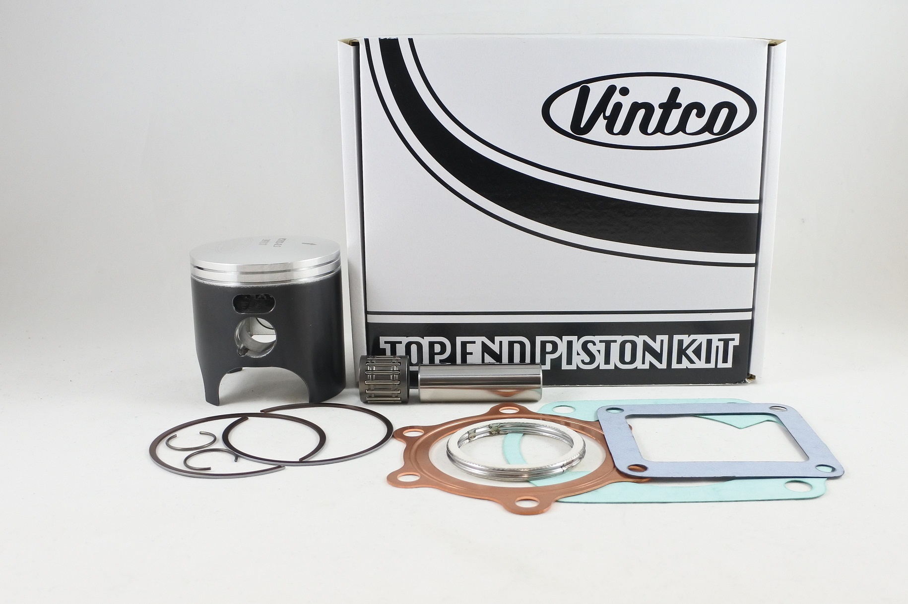 TOP END PISTON KIT 74-76 YAMAHA DT 250 70.5mm 0.5mm OVER VINTCO KTY40-0.5 image 1