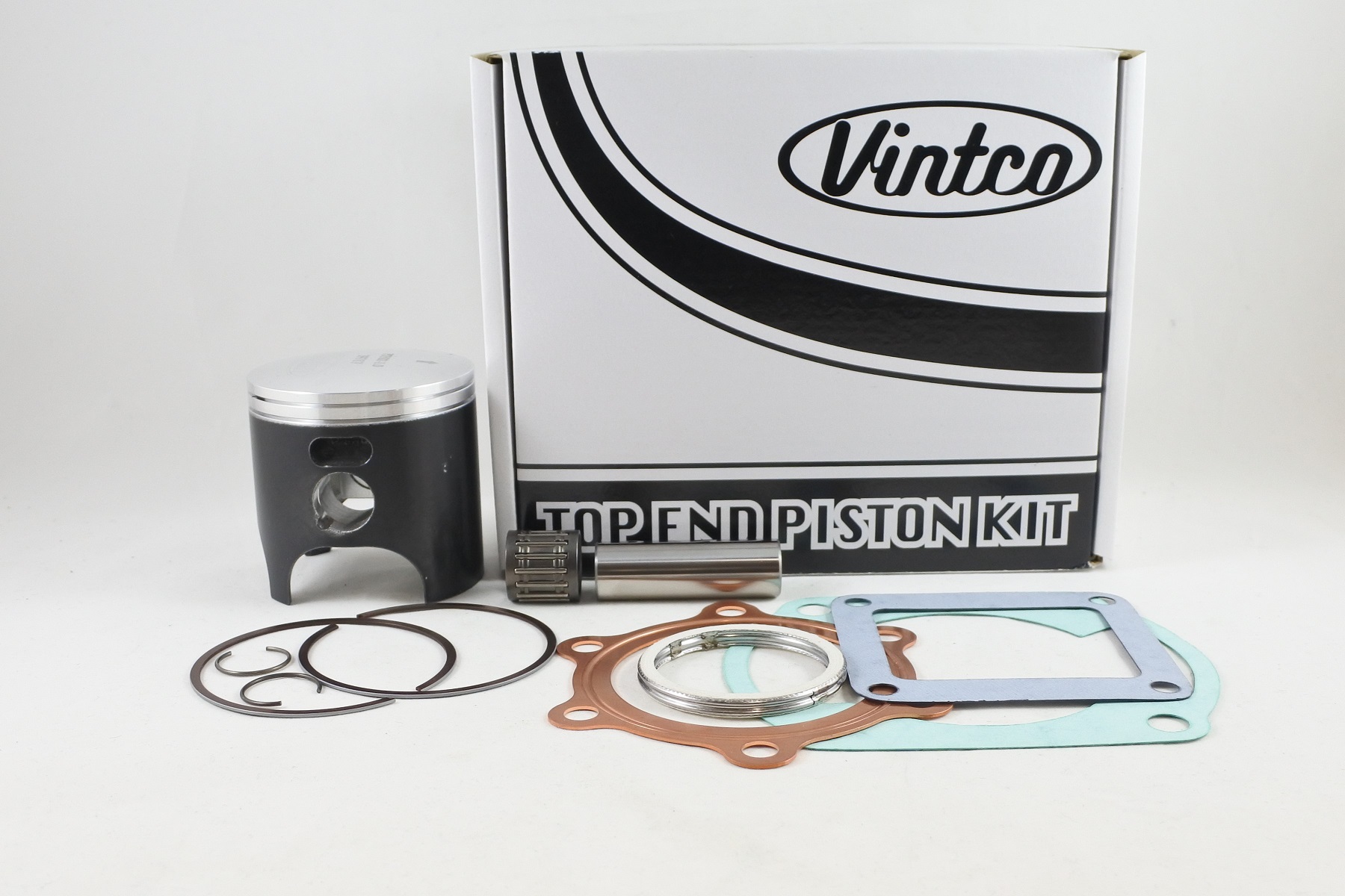 TOP END PISTON KIT 74-76 YAMAHA DT 250 71mm 1.0mm OVER VINTCO KTY40-1.0 image 1