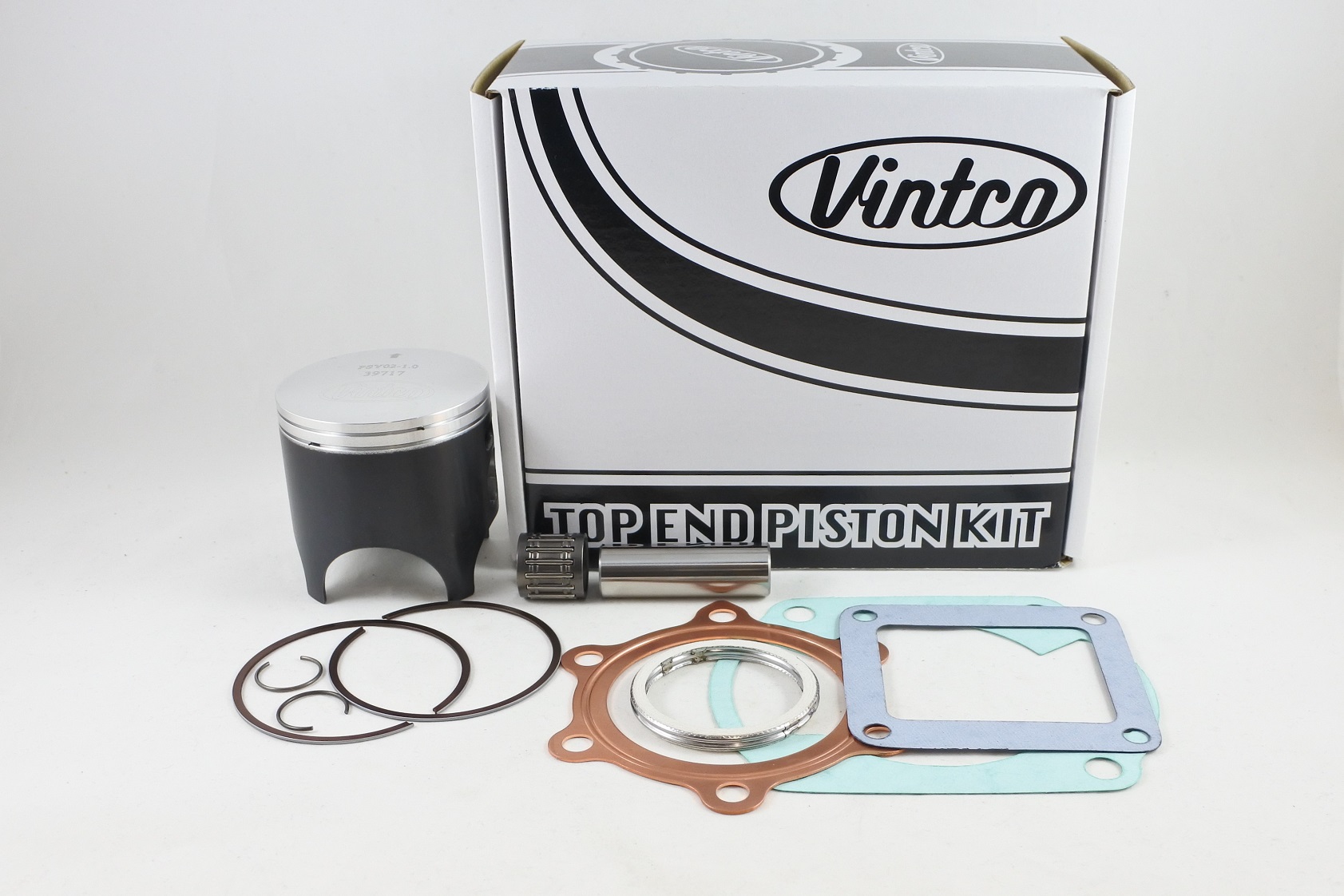TOP END PISTON KIT 74-76 YAMAHA DT 250 71mm 1.0mm OVER VINTCO KTY40-1.0 thumbnail 2