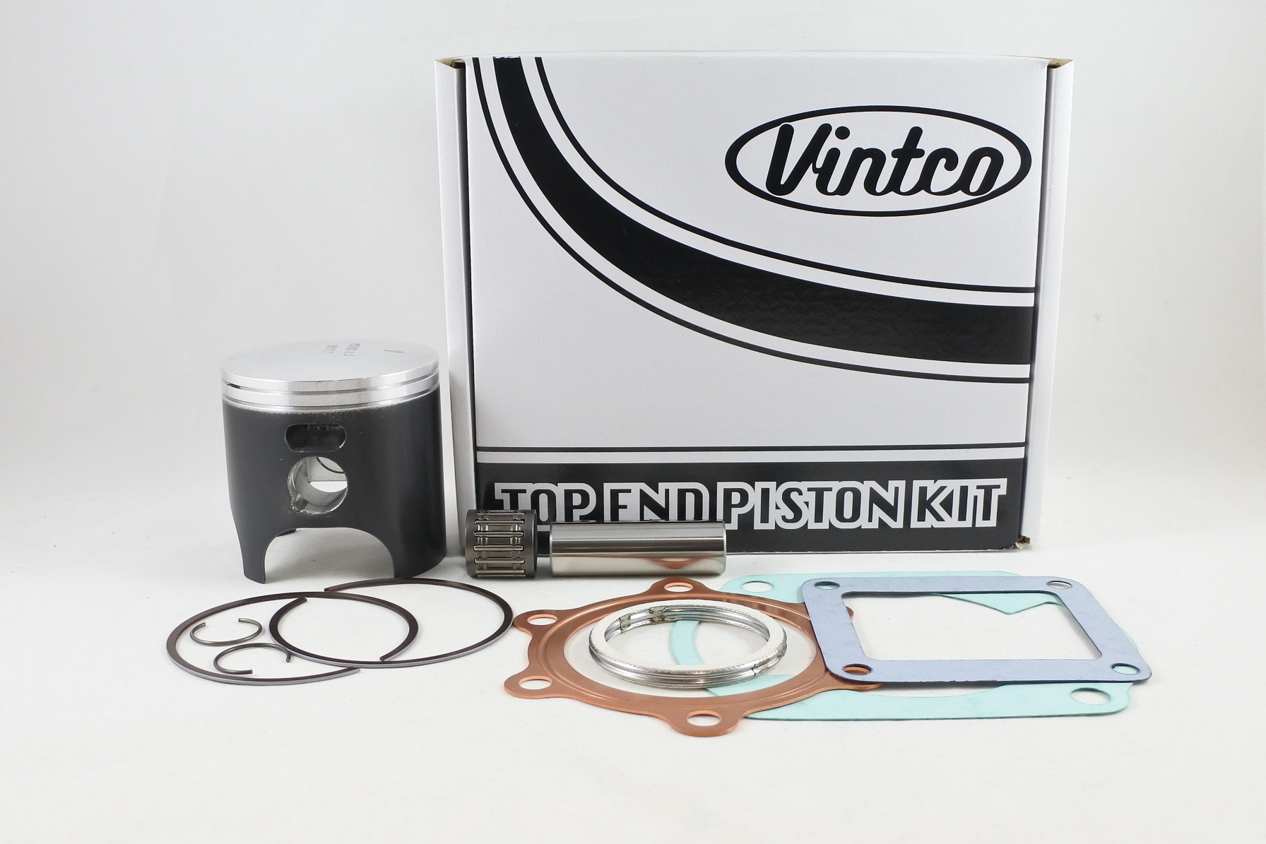 TOP END PISTON KIT 74-76 YAMAHA DT 250 71.5mm 1.5mm OVER VINTCO KTY40-1.5 image 1