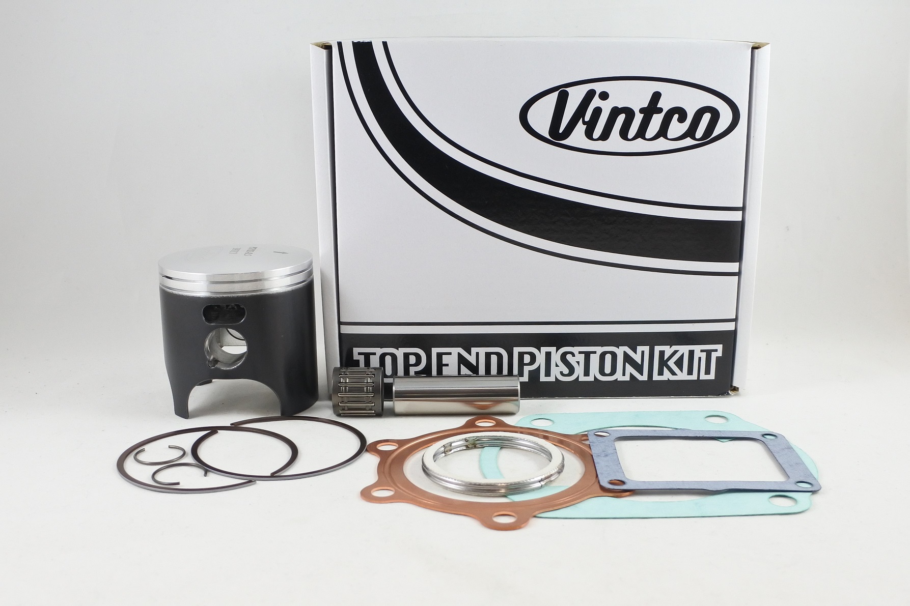 TOP END PISTON KIT 77-79 YAMAHA DT 250 70.5mm 0.5mm OVER VINTCO KTY41-0.5 image 1