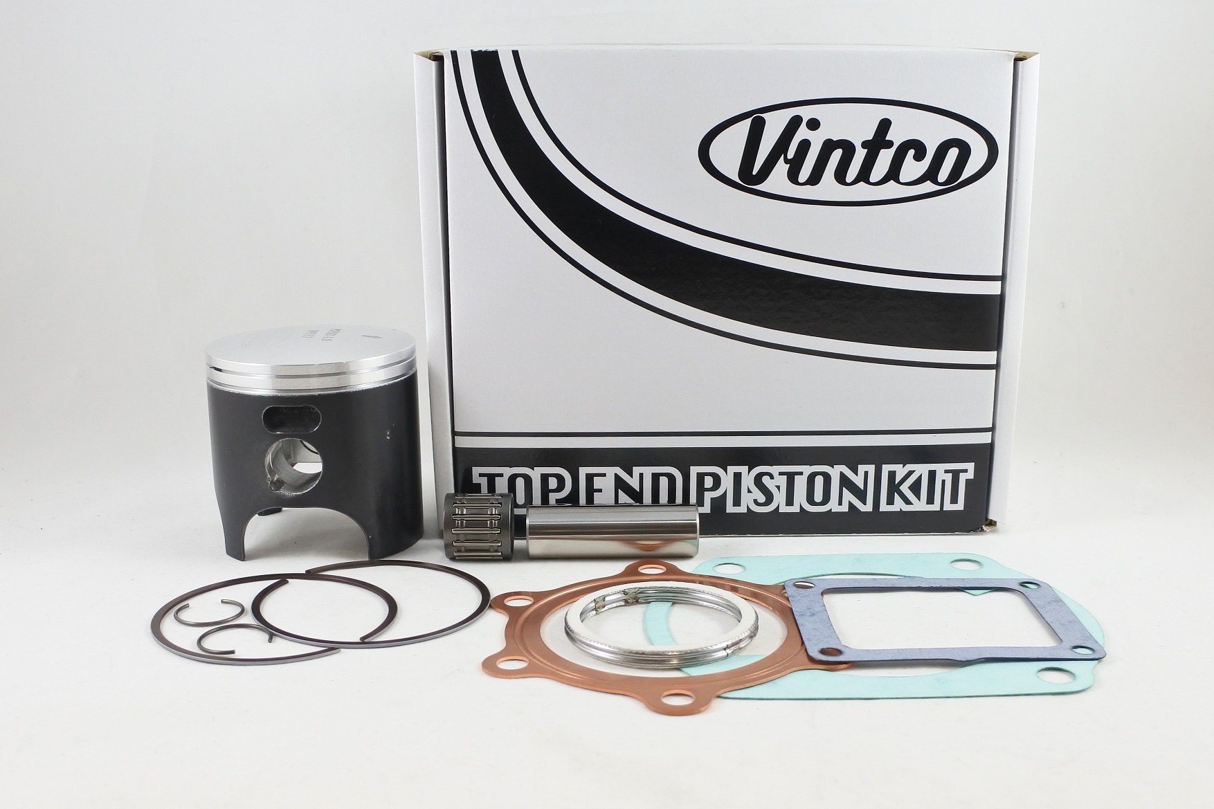 TOP END PISTON KIT 77-79 YAMAHA DT 250 71mm 1.0mm OVER VINTCO KTY41-1.0 image 1