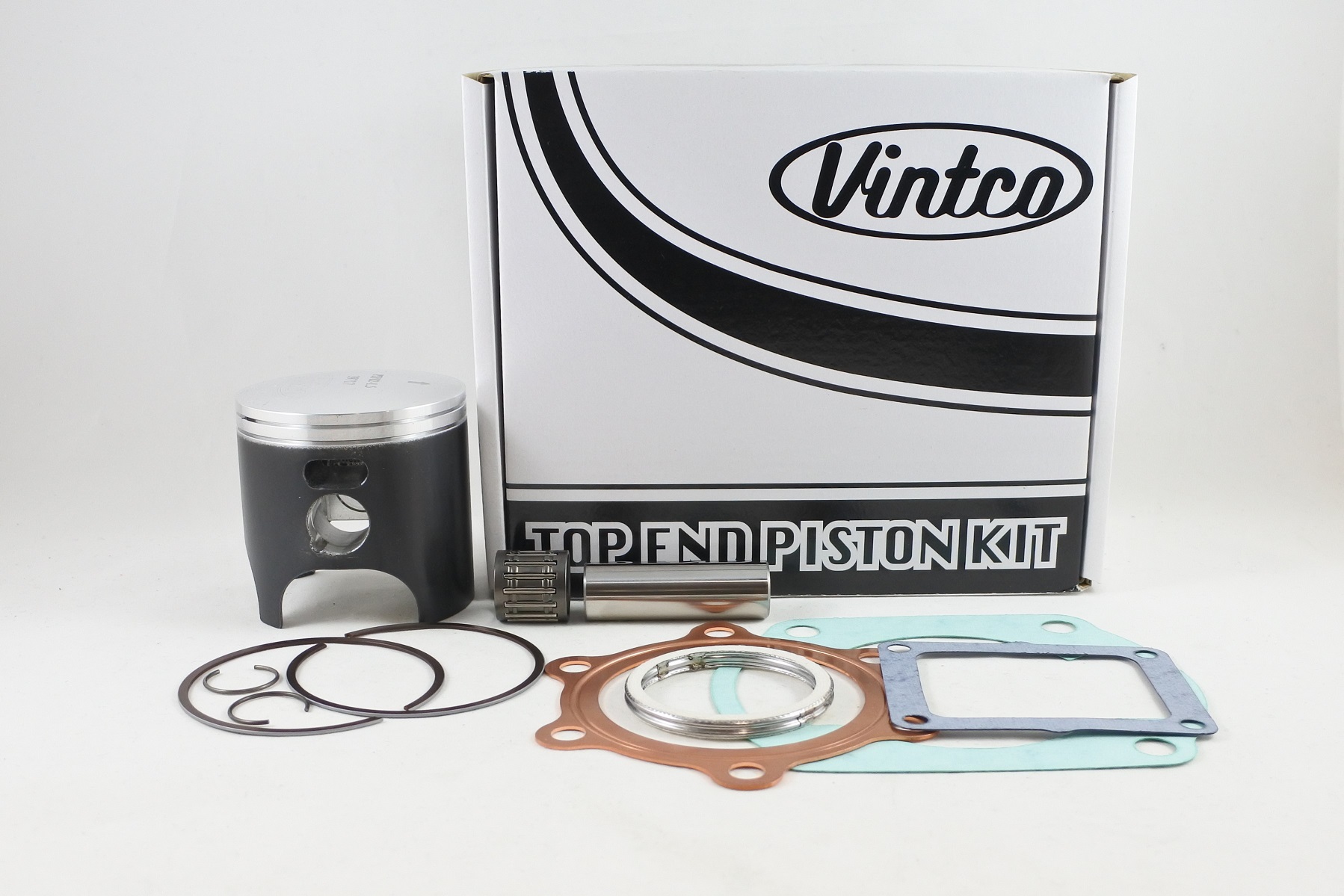 TOP END PISTON KIT 77-79 YAMAHA DT 250 71.5MM OVER VINTCO KTY41-1.5 image 1