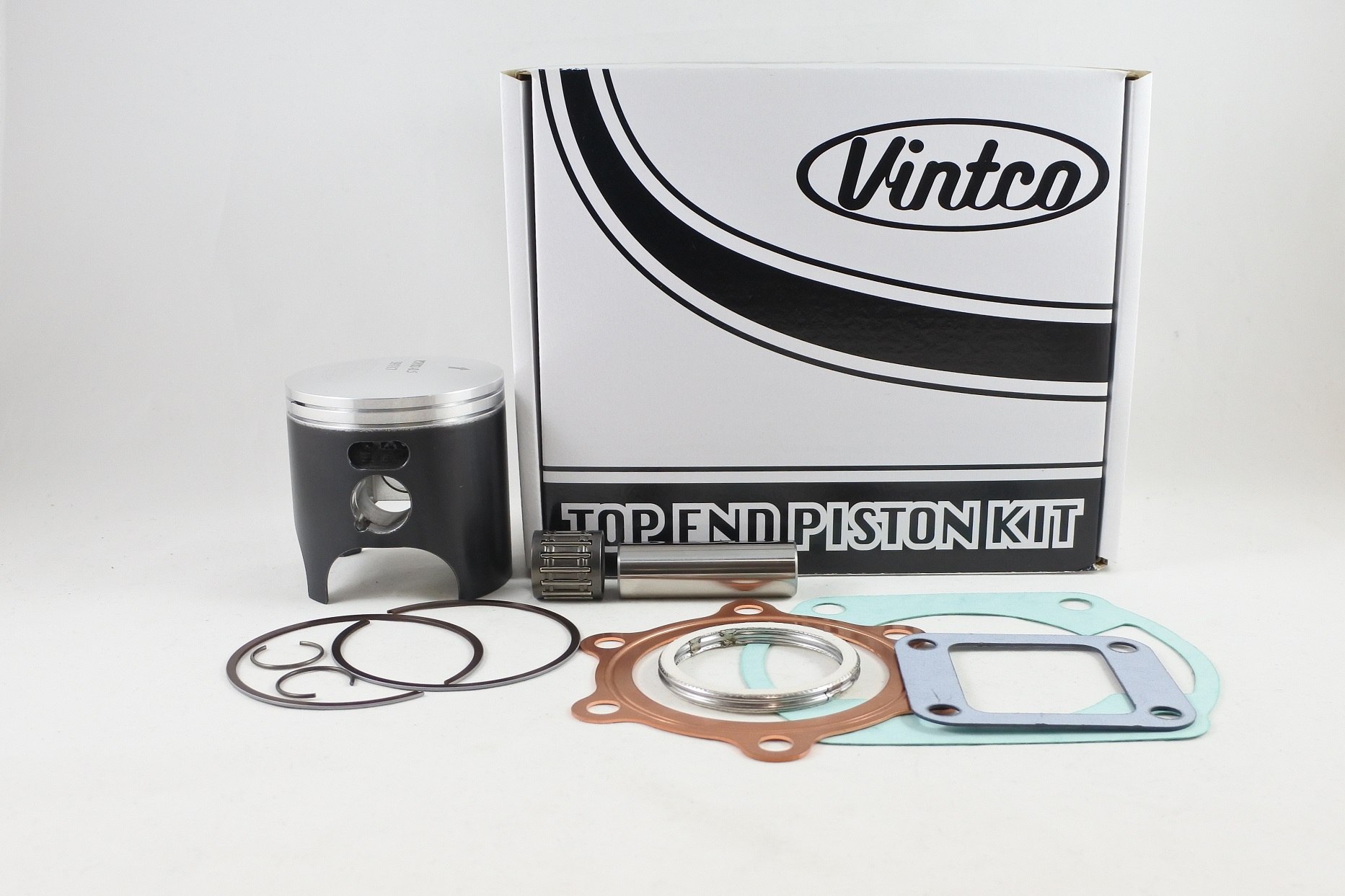 TOP END PISTON KIT 74-77 YAMAHA TY 250 70.5mm 0.5mm OVER VINTCO KTY42-0.5 image 1