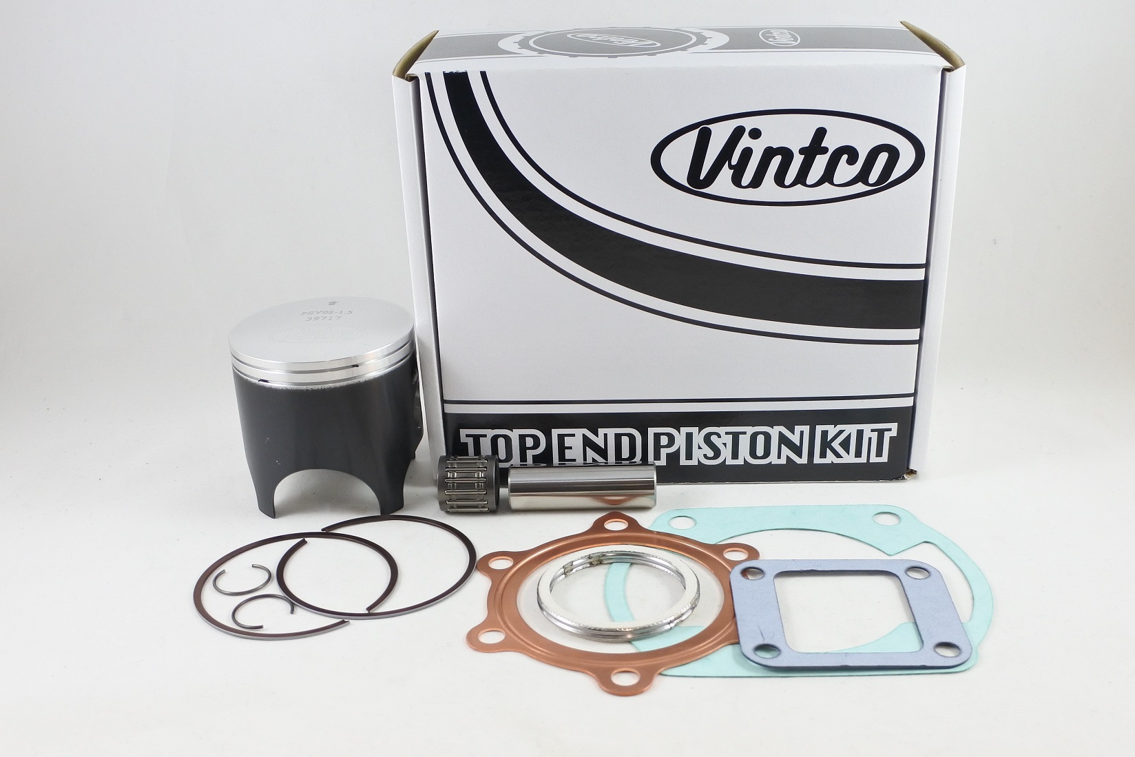 TOP END PISTON KIT 74-77 YAMAHA TY 250 71.5mm OVER VINTCO KTY42-1.5 thumbnail 2