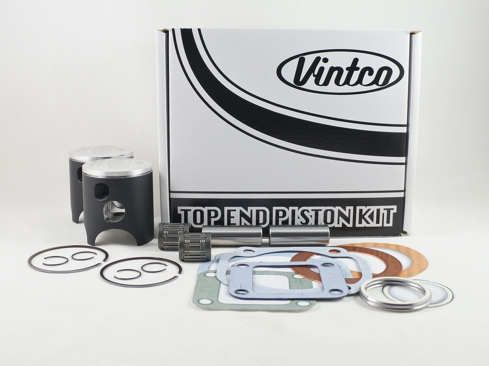 TOP END PISTON KIT 73-75 YAMAHA RD 250 54.5mm 0.5mm OVER VINTCO KTY47-0.5 image 1