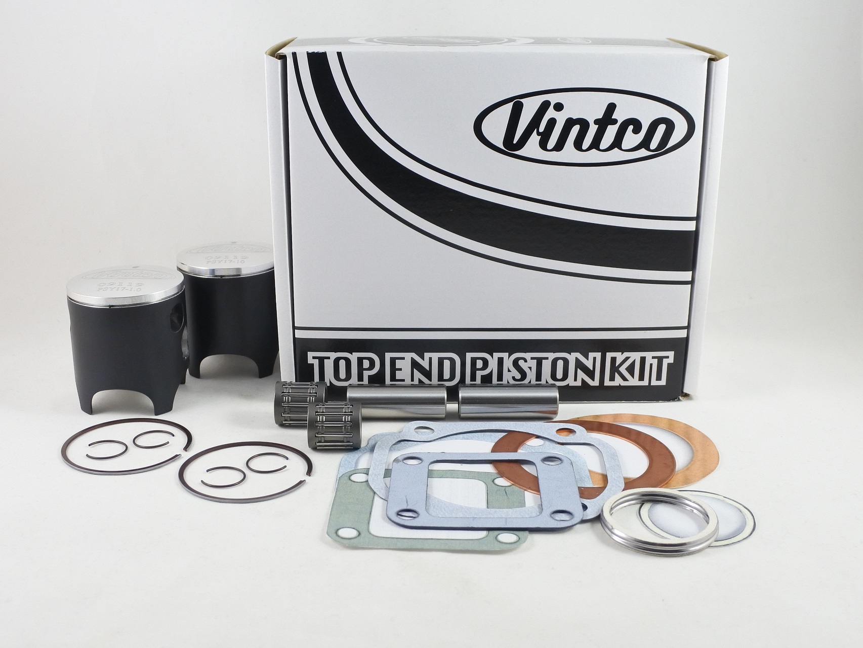 TOP END PISTON KIT 73-75 YAMAHA RD 250 55mm 1.0mm OVER VINTCO KTY47-1.0 thumbnail 2