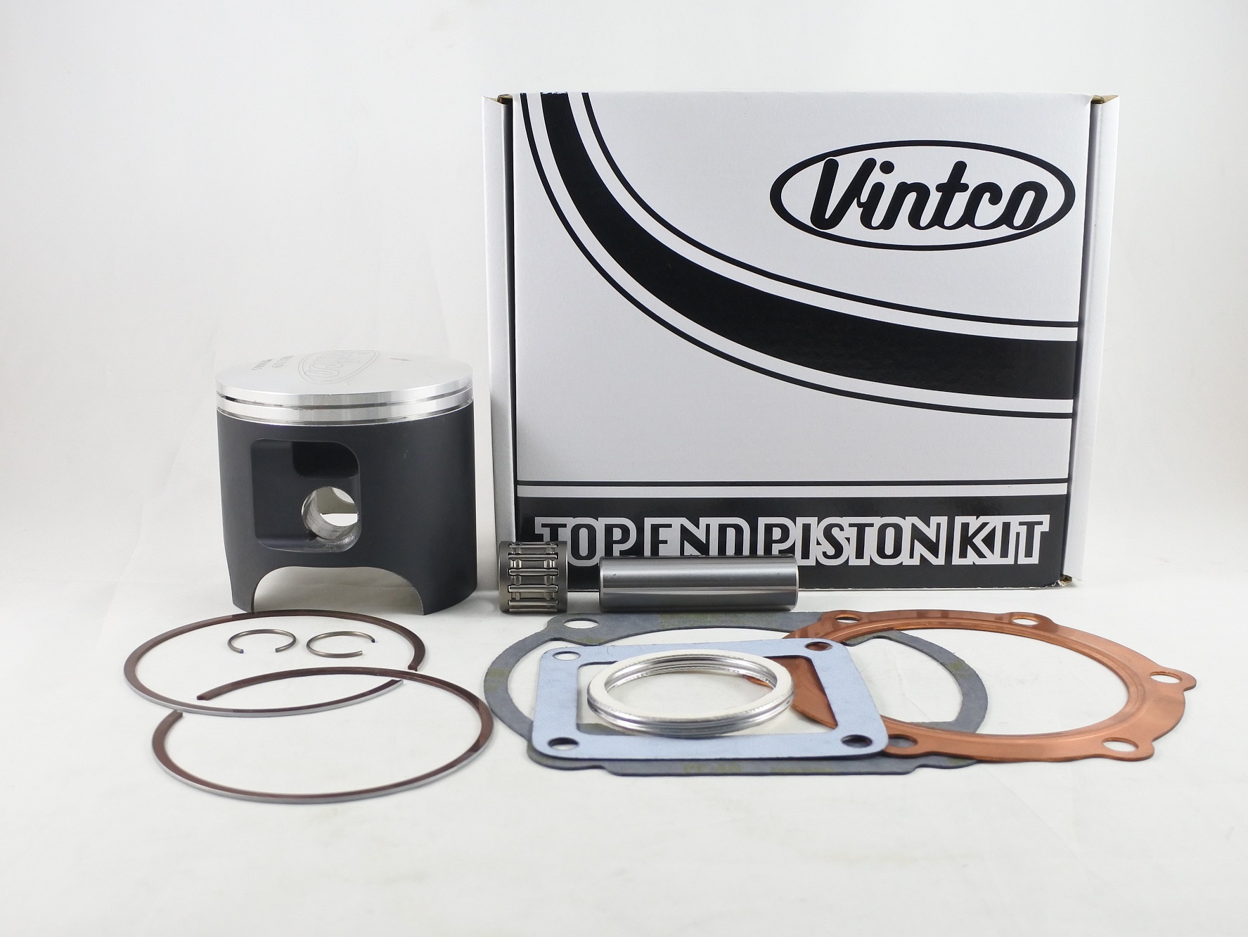 TOP END PISTON KIT 75-76 YAMAHA DT 400 85.5mm 0.5mm OVER VINTCO KTY48-0.5 image 1