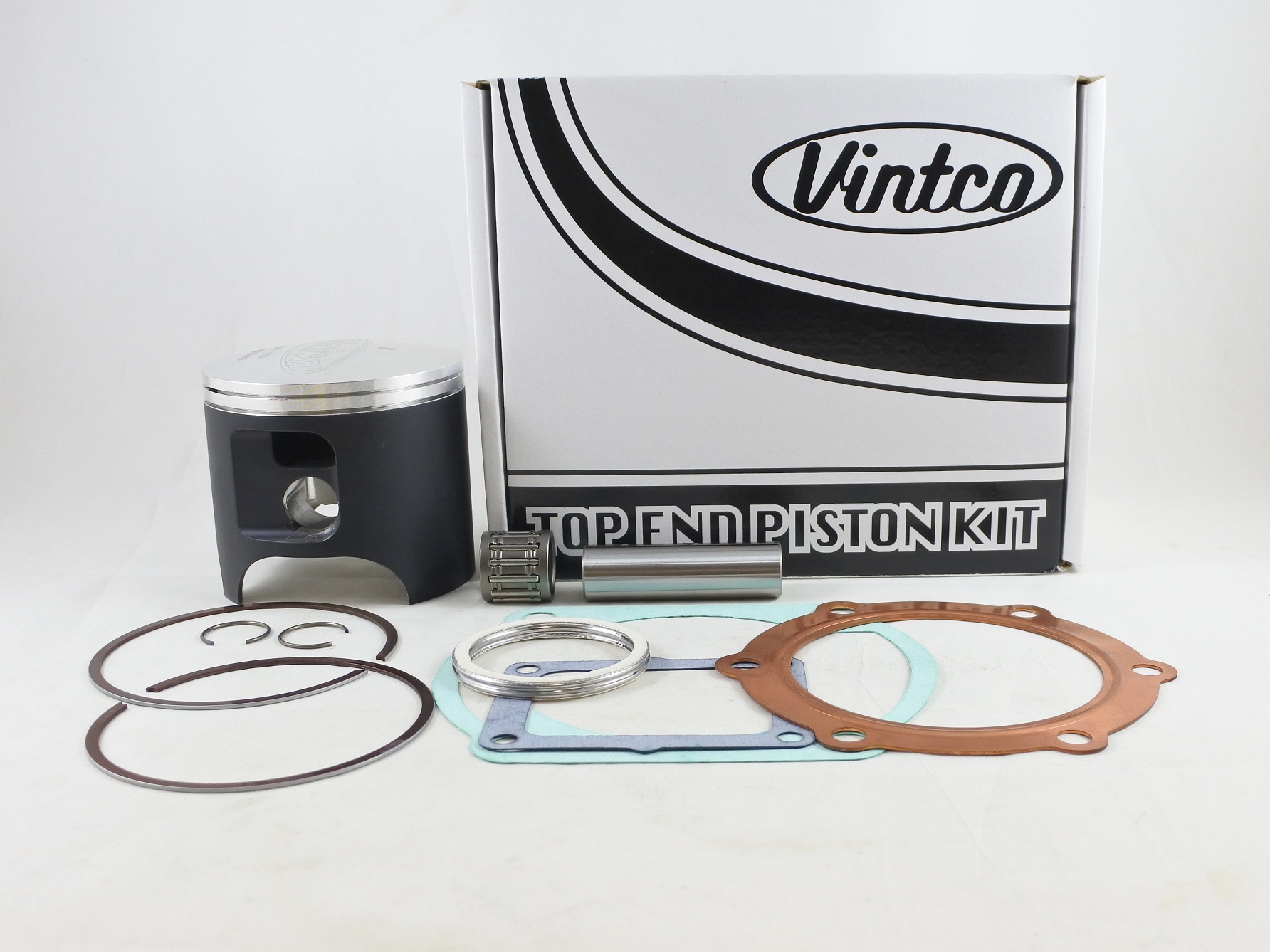 TOP END PISTON KIT 77-77 YAMAHA DT 400 85.5mm 0.5mm OVER VINTCO KTY49-0.5 image 1