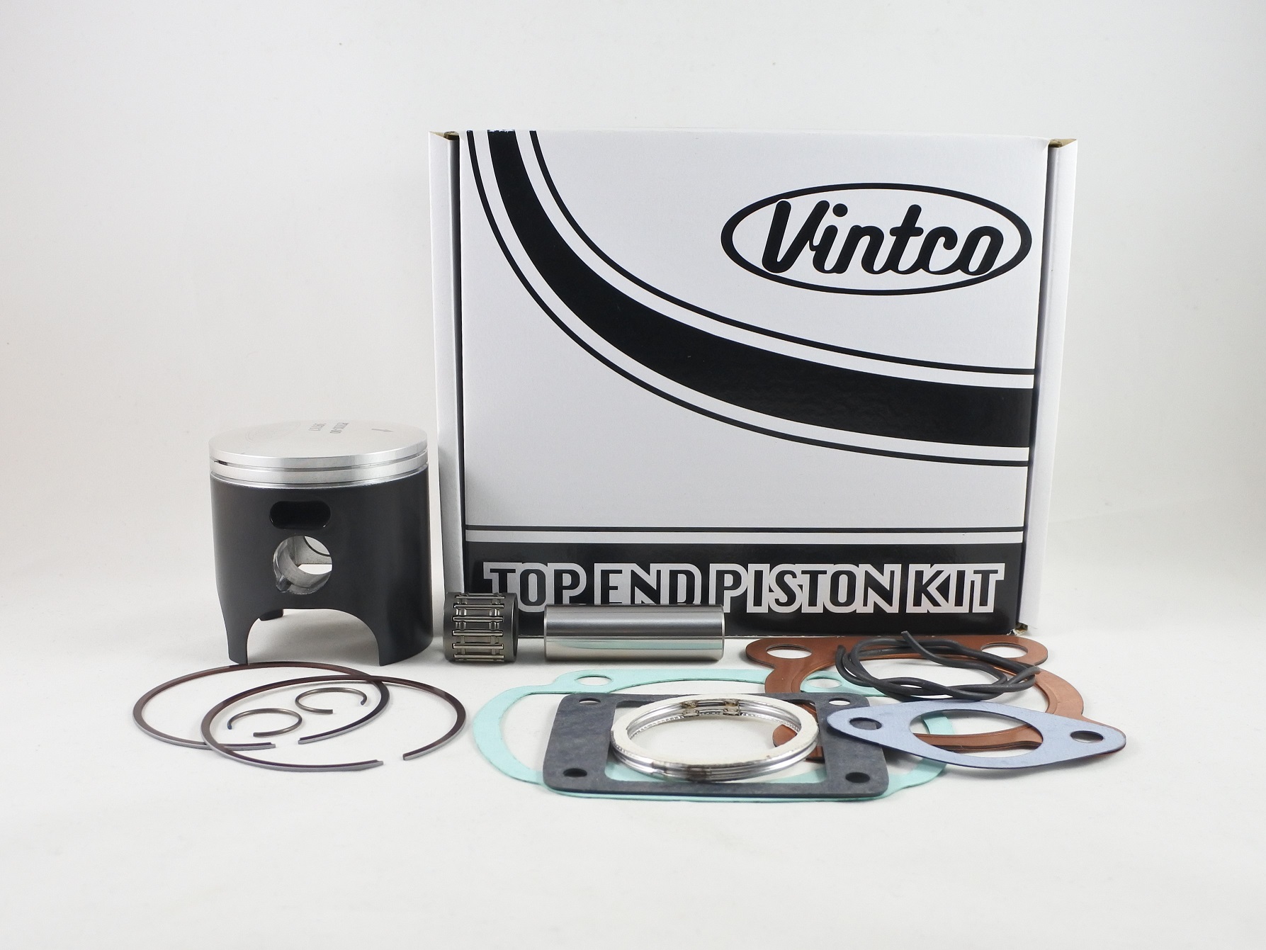 TOP END PISTON KIT 72-73 YAMAHA DT 2 3 250 70mm STANDARD VINTCO KTY54-00 image 1