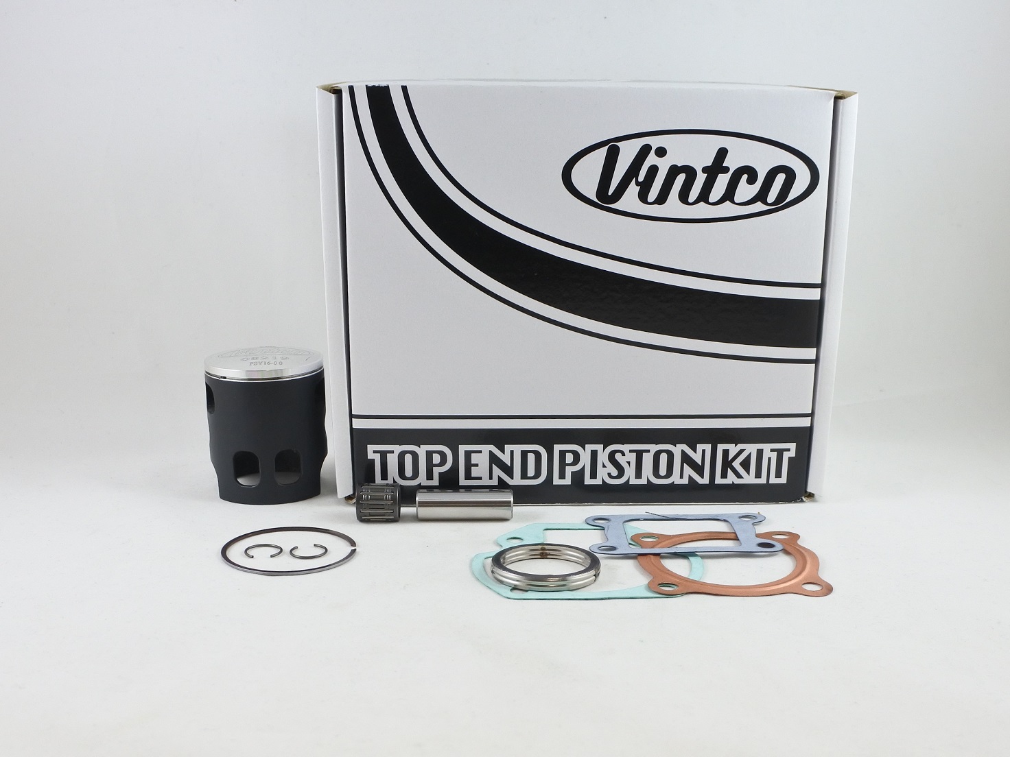 TOP END PISTON KIT 73-82 YAMAHA GT 1 MX 80 47MM STANDARD VINTCO KTY55-00 thumbnail 2