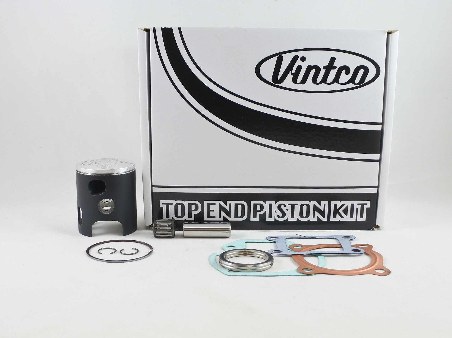 TOP END PISTON KIT 73-82 YAMAHA GT 1 MX 80 48.5mm 1.5mm OVER VINTCO KTY55-1.5 image 1