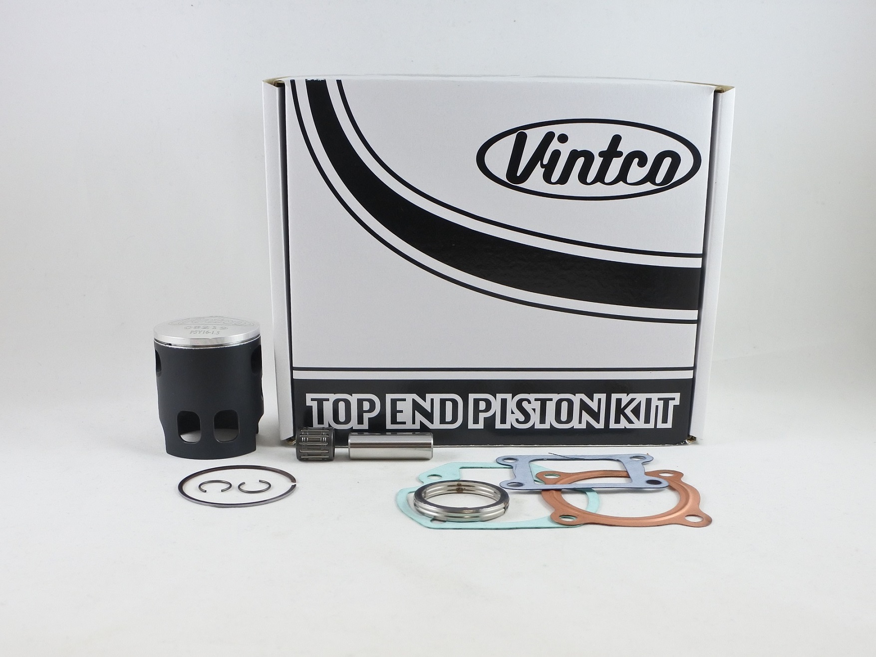 TOP END PISTON KIT 73-82 YAMAHA GT 1 MX 80 48.5mm 1.5mm OVER VINTCO KTY55-1.5 thumbnail 2
