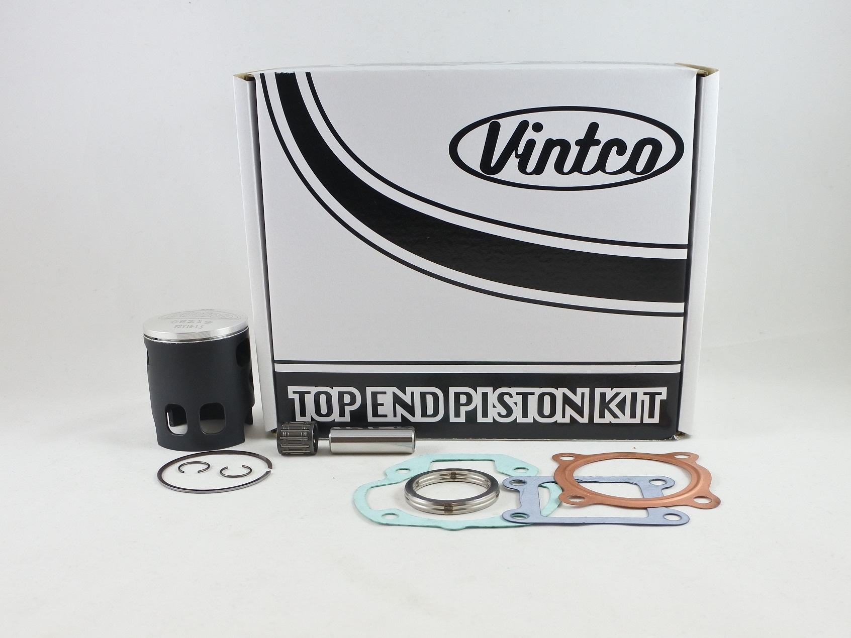 TOP END PISTON KIT 76-76 YAMAHA LB IIA 80 48.5mm +1.5mm OVER VINTCO KTY56-1.5 thumbnail 2