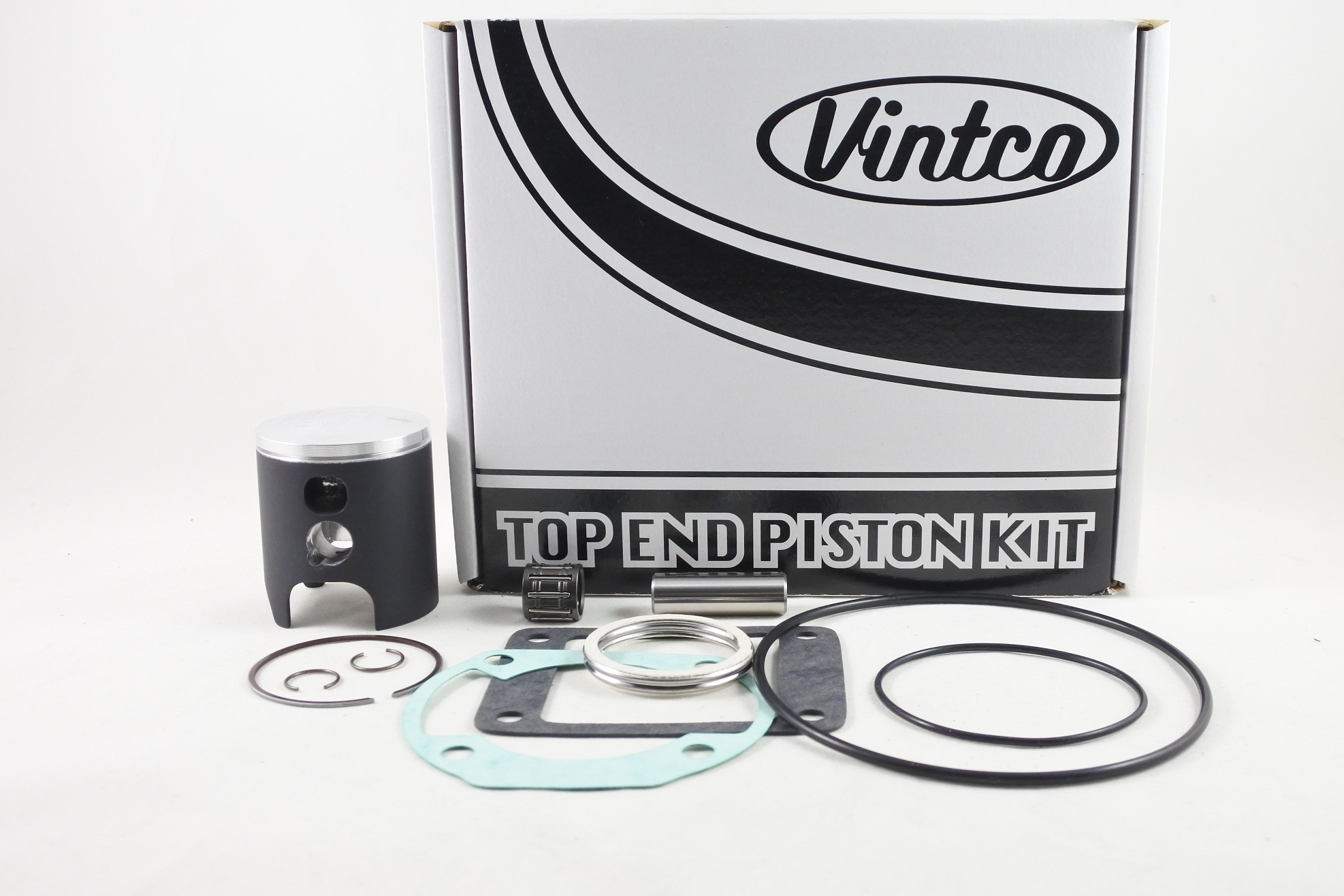 TOP END PISTON KIT 82-82 YAMAHA YZ 80 48mm 1.0mm OVER VINTCO KTY57-1.0 image 1
