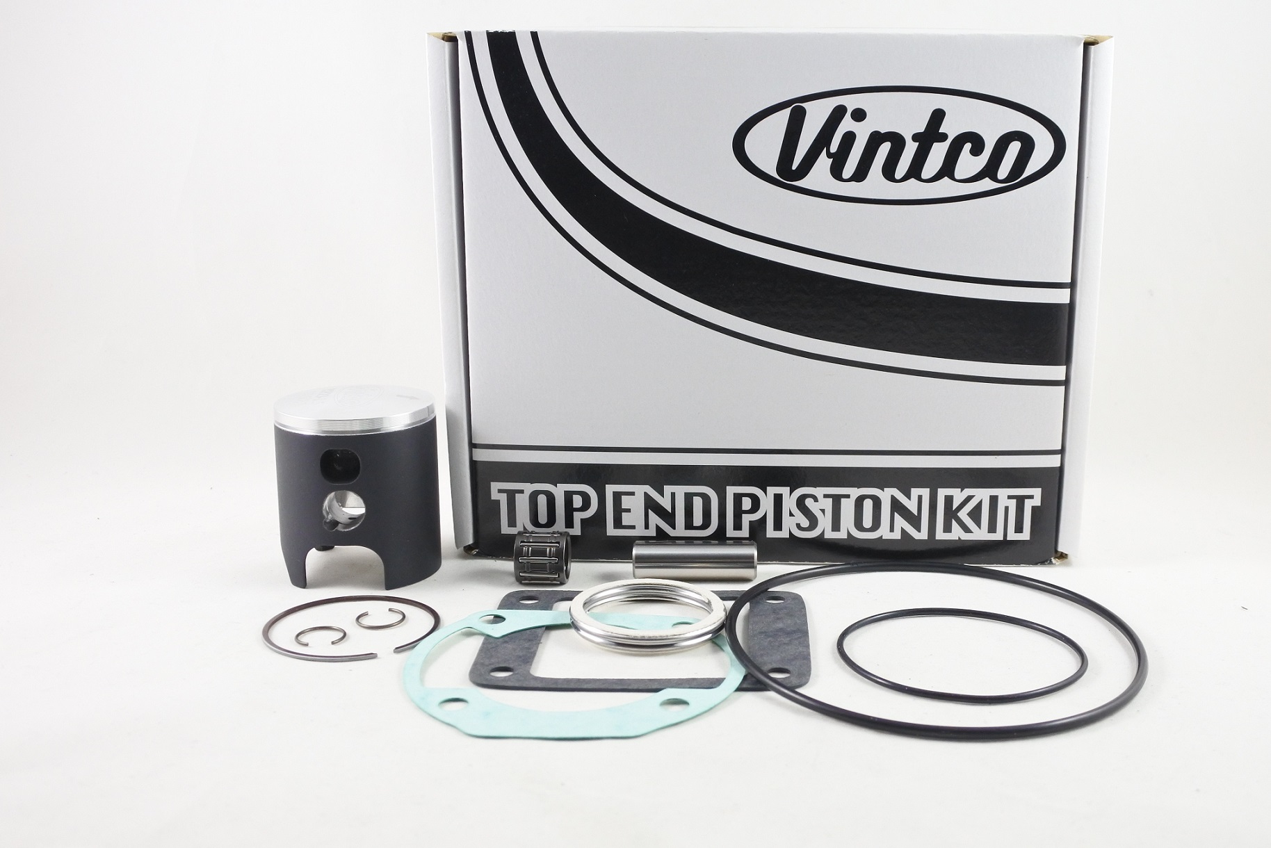 TOP END PISTON KIT 82-82 YAMAHA YZ 80 48.5mm 1.5mm OVER VINTCO KTY57-1.5 image 1