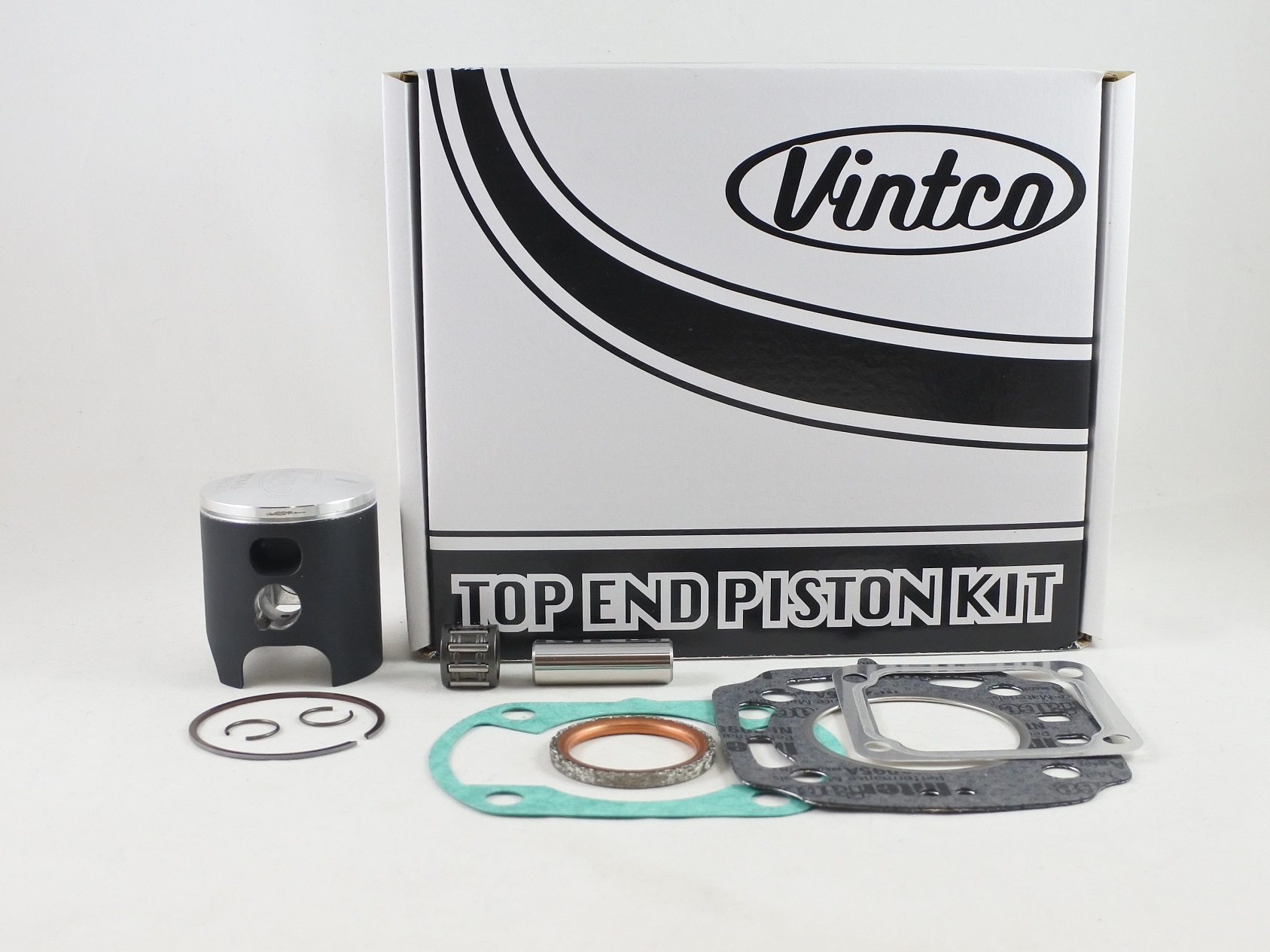 TOP END PISTON KIT 85-86 YAMAHA YZ 80 48.5mm 0.5mm OVER VINTCO KTY60-0.5 image 1