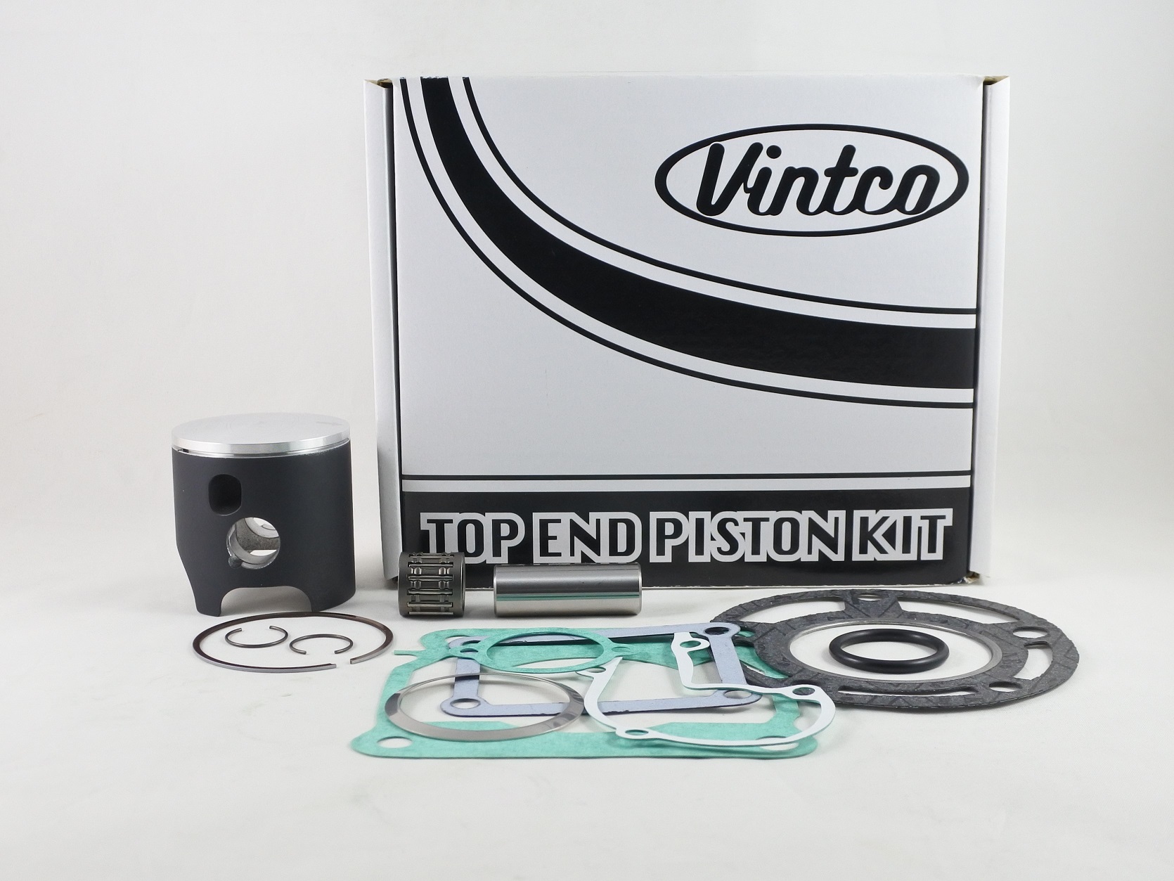TOP END PISTON KIT 83-83 YAMAHA YZ 125 56.5mm 0.5mm OVER VINTCO KTY64-0.5 image 1