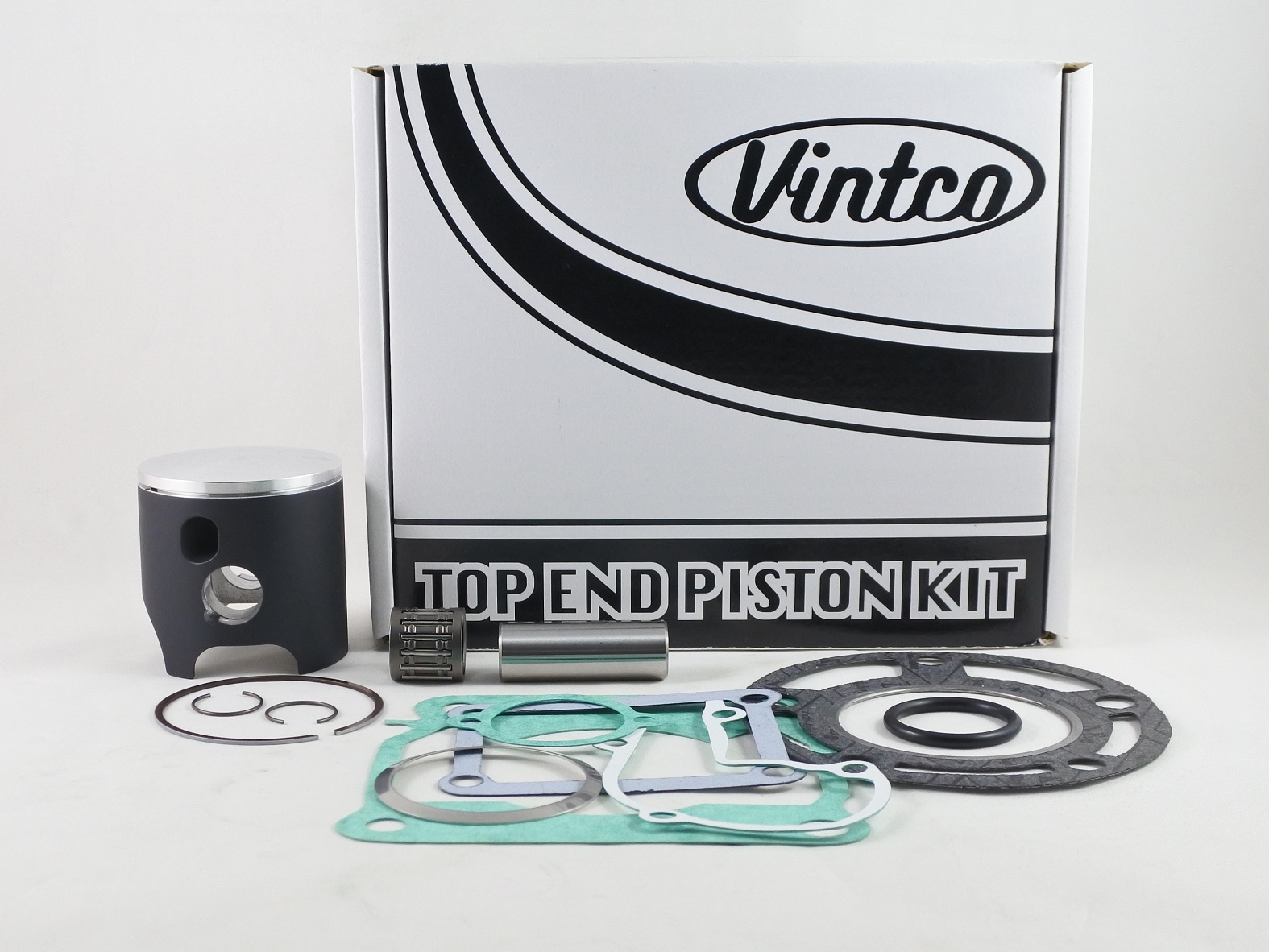 TOP END PISTON KIT 83-83 YAMAHA YZ 125 57mm 1.0mm OVER VINTCO KTY64-1.0 image 1