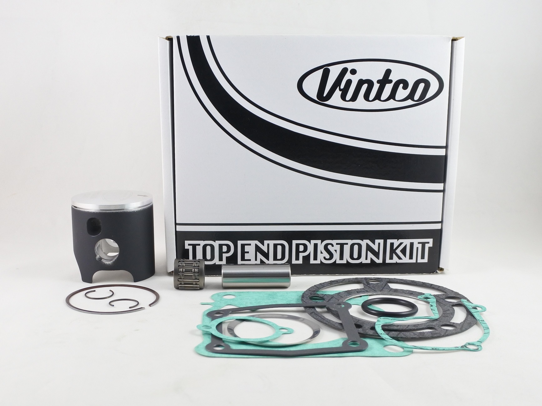 TOP END PISTON KIT 84-84 YAMAHA YZ 125 56.5mm 0.5mm OVER VINTCO KTY65-0.5 image 1