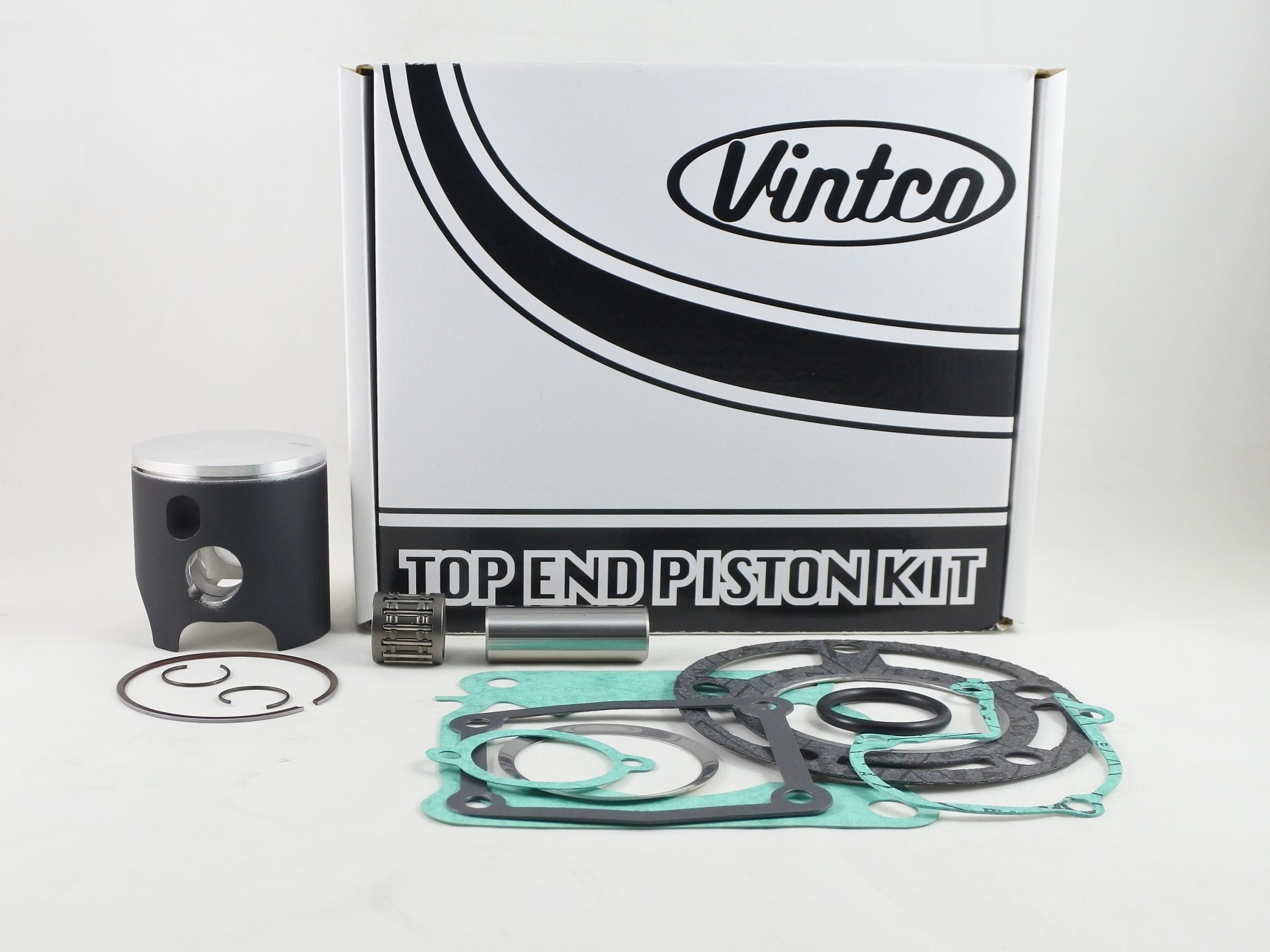 TOP END PISTON KIT 84-84 YAMAHA YZ 125 57mm 1.0mm OVER VINTCO KTY65-1.0 image 1