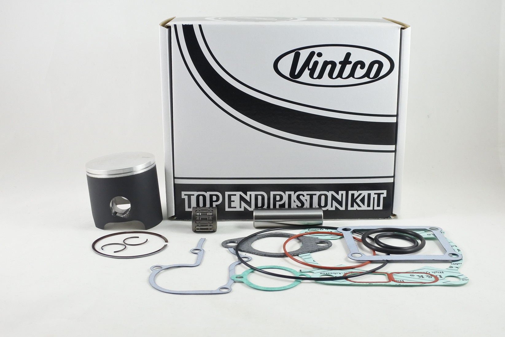 TOP END PISTON KIT 86-87 YAMAHA YZ 125 56.5mm OVER VINTCO KTY66-0.5 image 1