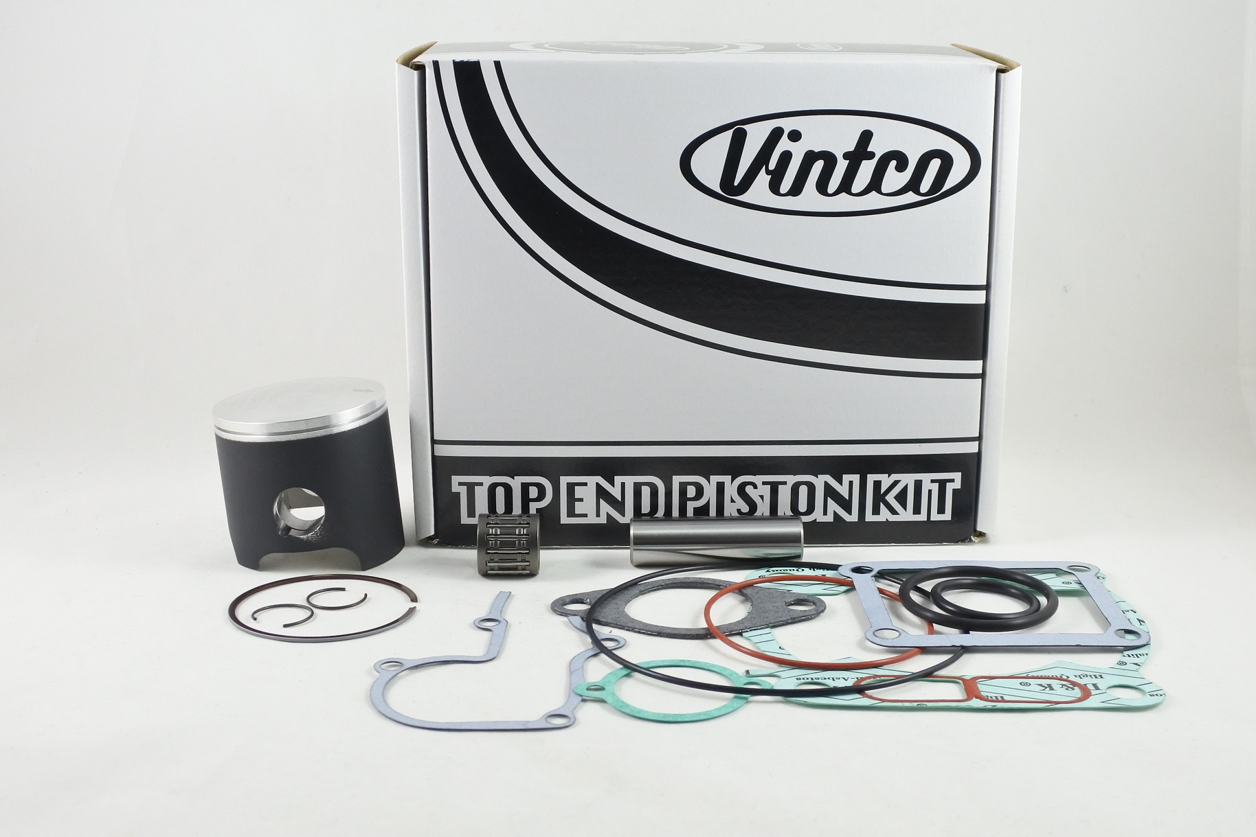 TOP END PISTON KIT 86-87 YAMAHA YZ 125 57mm 1.0mm OVER VINTCO KTY66-1.0 image 1