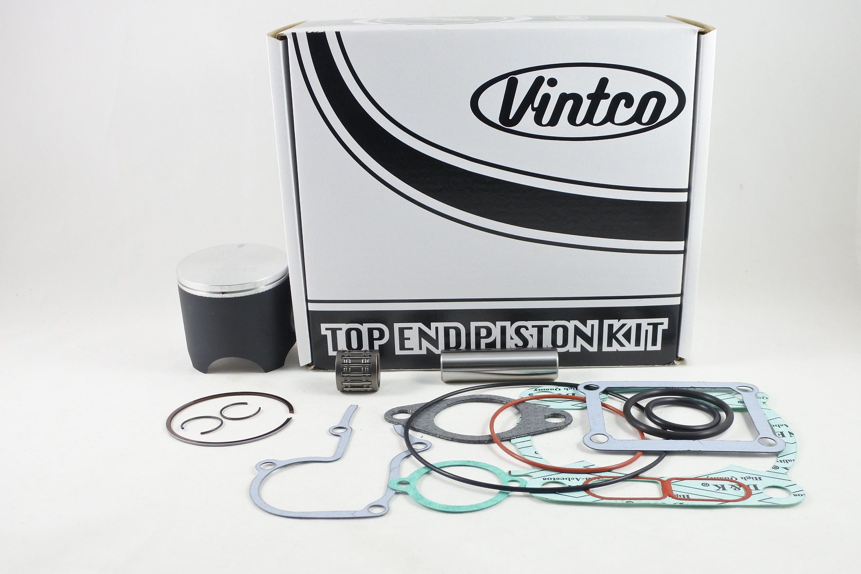 TOP END PISTON KIT 86-87 YAMAHA YZ 125 57mm 1.0mm OVER VINTCO KTY66-1.0 thumbnail 2
