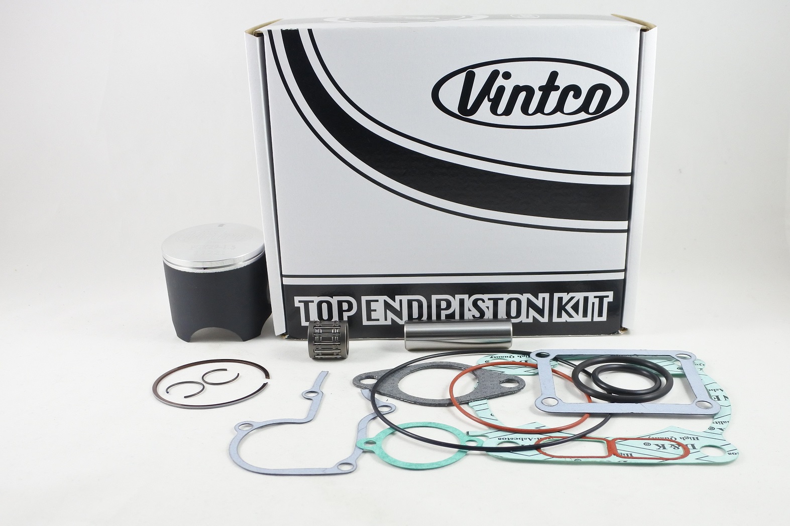 TOP END PISTON KIT 86-87 YAMAHA YZ 125 57.5mm 1.5mm OVER VINTCO KTY66-1.5 thumbnail 2