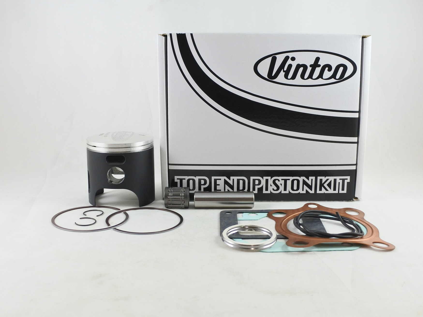 TOP END PISTON KIT 76-76 YAMAHA YZ 175 66.5mm 0.5mm OVER VINTCO KTY68-0.5 image 1