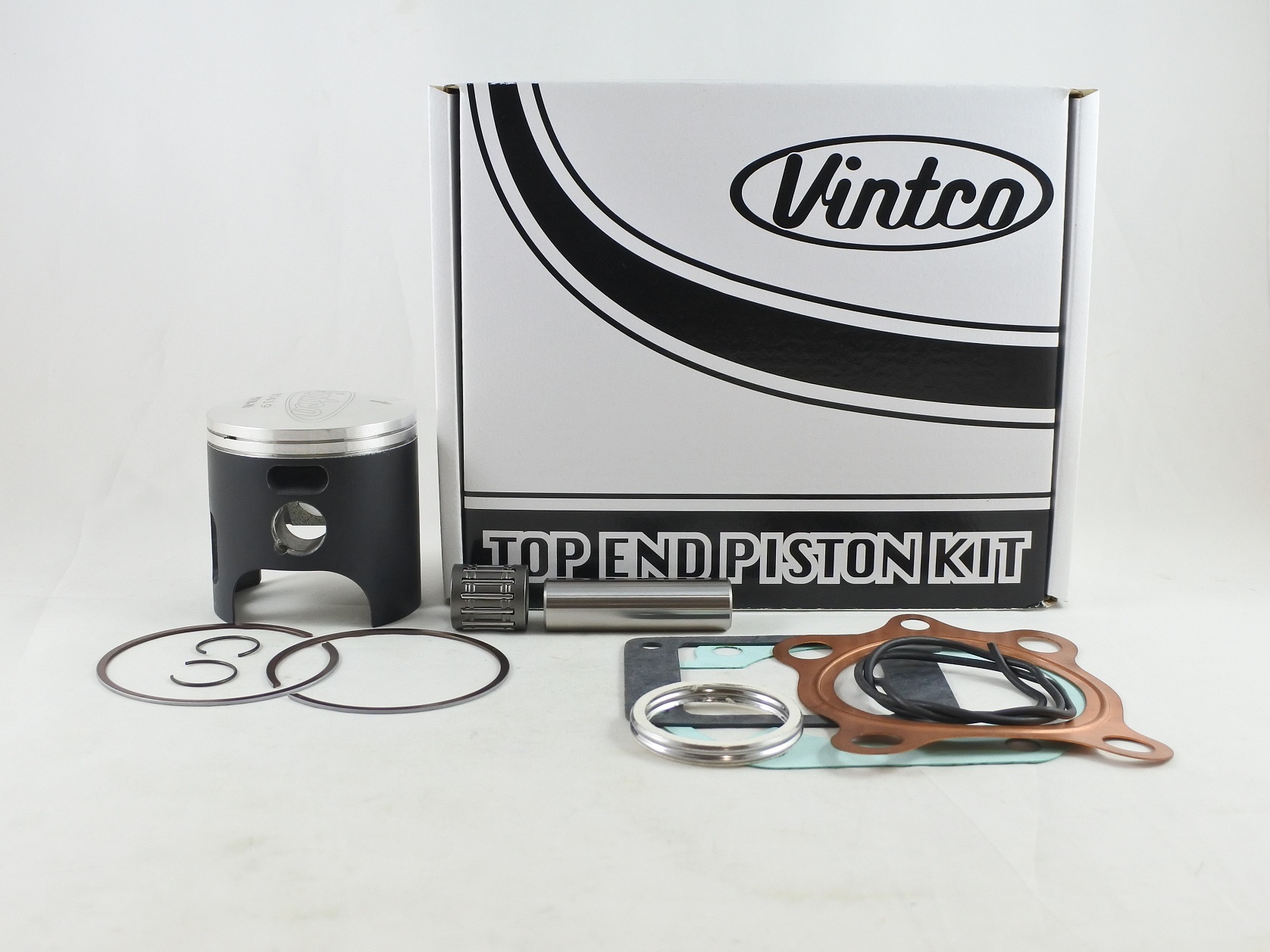 TOP END PISTON KIT 76-76 YAMAHA YZ 175 66mm STANDARD VINTCO KTY68-00 image 1