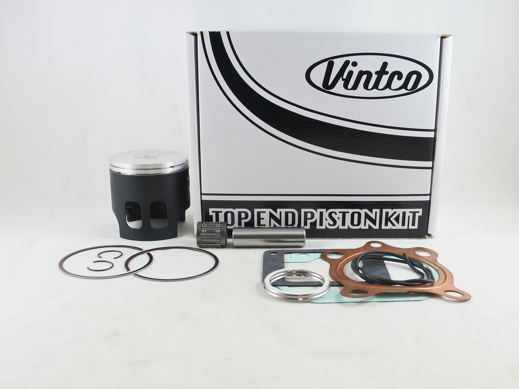 TOP END PISTON KIT 76-76 YAMAHA YZ 175 66mm STANDARD VINTCO KTY68-00 thumbnail 2