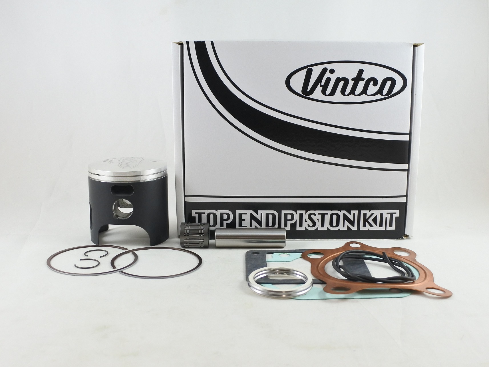 TOP END PISTON KIT 76-76 YAMAHA YZ 175 67mm 1.0mm OVER VINTCO KTY68-1.0 image 1