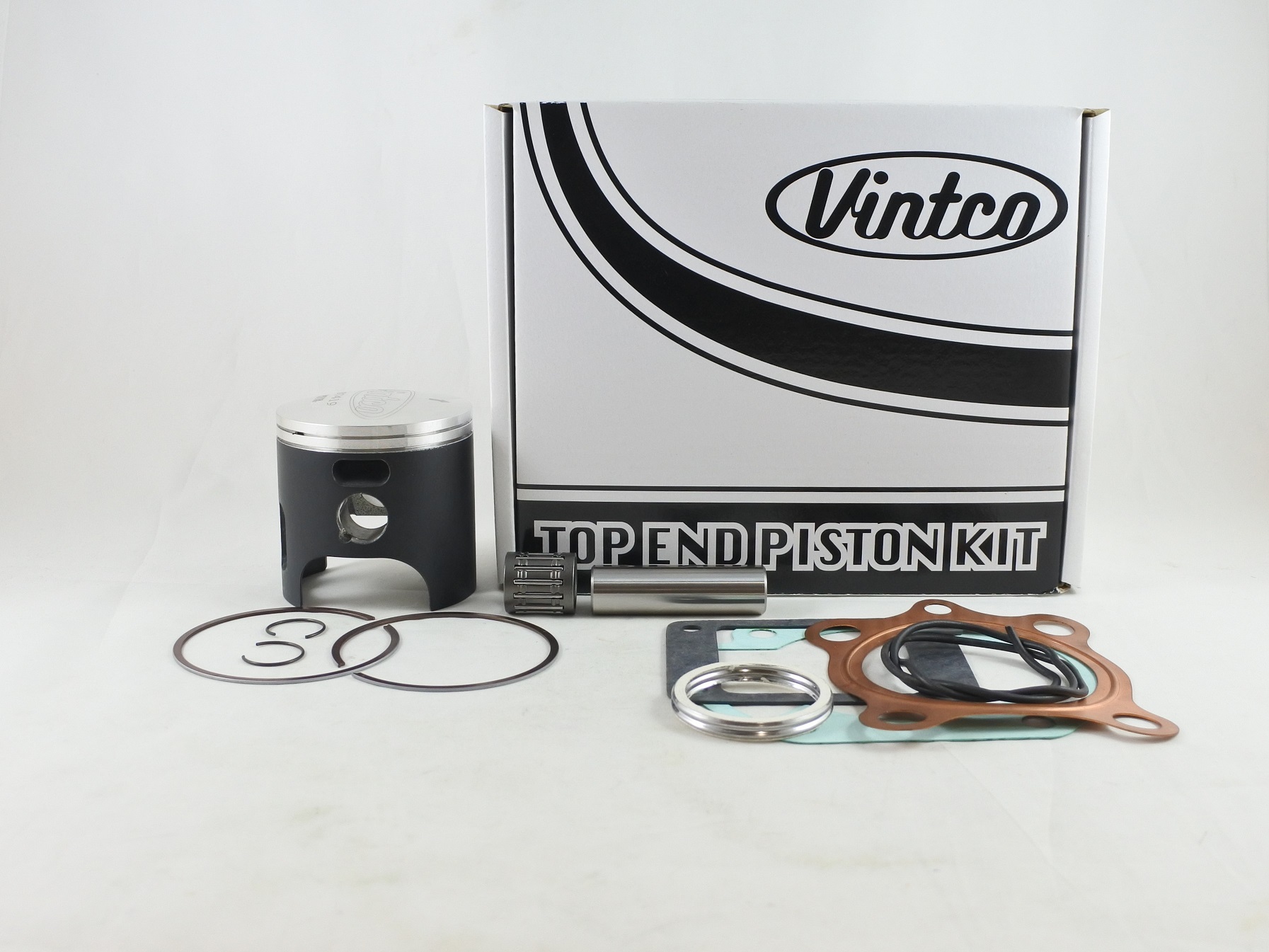 TOP END PISTON KIT 76-76 YAMAHA YZ 175 67.5mm 1.5mm OVER VINTCO KTY68-1.5 image 1