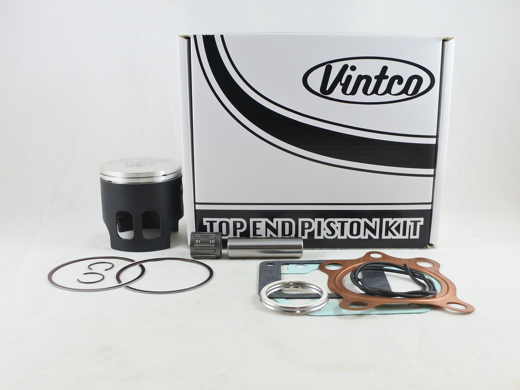 TOP END PISTON KIT 76-76 YAMAHA YZ 175 67.5mm 1.5mm OVER VINTCO KTY68-1.5 thumbnail 2