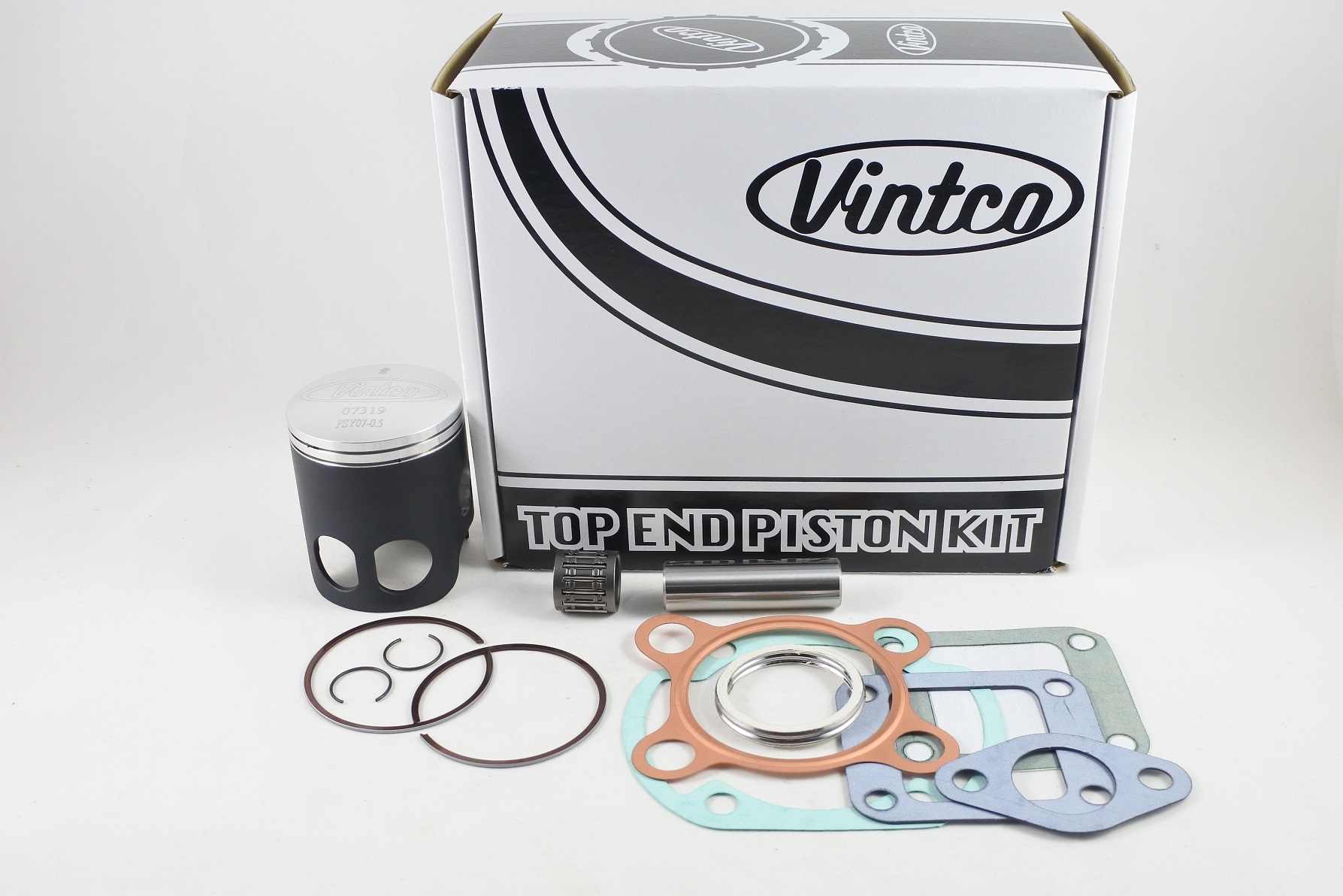 TOP END PISTON KIT 74-75 YAMAHA DT 125 56.5mm 0.5mm OVER VINTCO KTY69-0.5 thumbnail 2