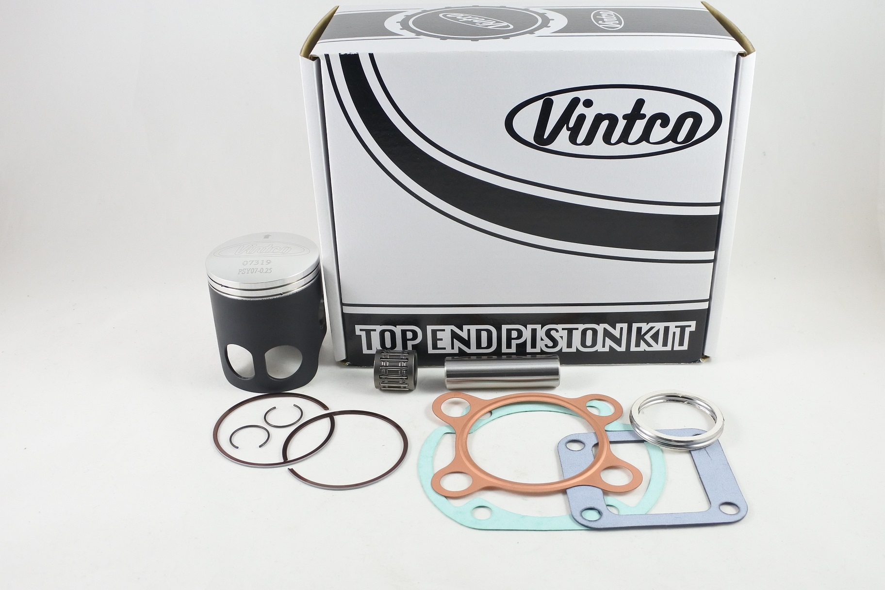 TOP END PISTON KIT 76-76 YAMAHA DT 125 56.25mm 0.25mm OVER VINTCO KTY70-0.25 thumbnail 2