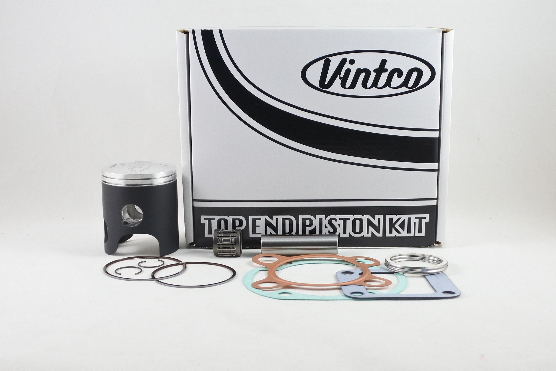 TOP END PISTON KIT 76-76 YAMAHA DT 125 56mm STANDARD VINTCO KTY70-00 image 1