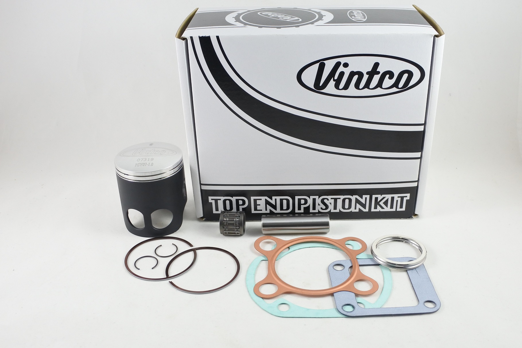 TOP END PISTON KIT 76-76 YAMAHA DT 125 57mm 1mm OVER VINTCO KTY70-1.0 thumbnail 2