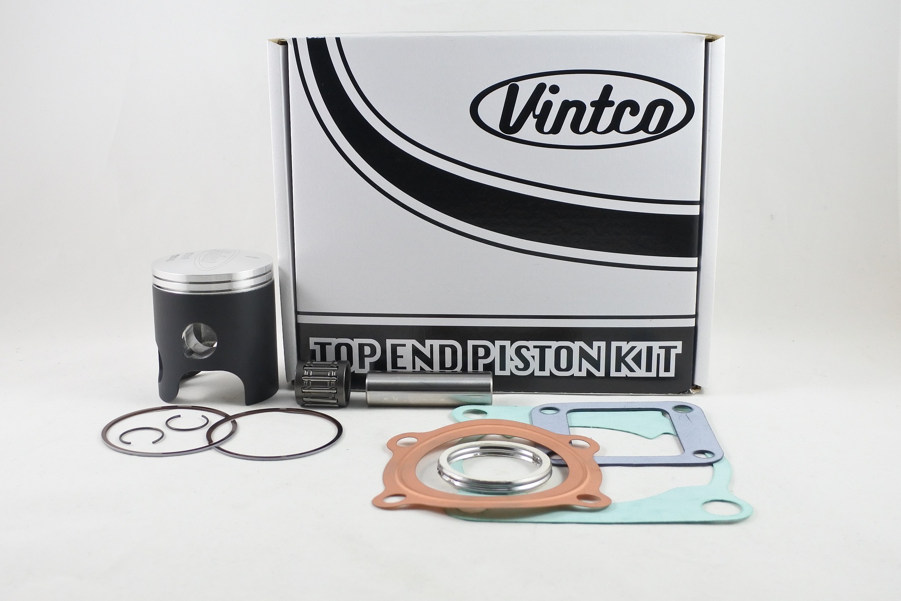 TOP END PISTON KIT 77-81 YAMAHA DT 125 56.5mm OVER VINTCO KTY71-0.5 image 1