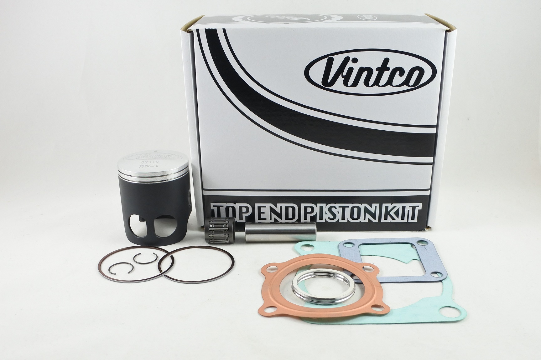 TOP END PISTON KIT 77-81 YAMAHA DT 125 57mm 1.0mm OVER VINTCO KTY71-1.0 thumbnail 2