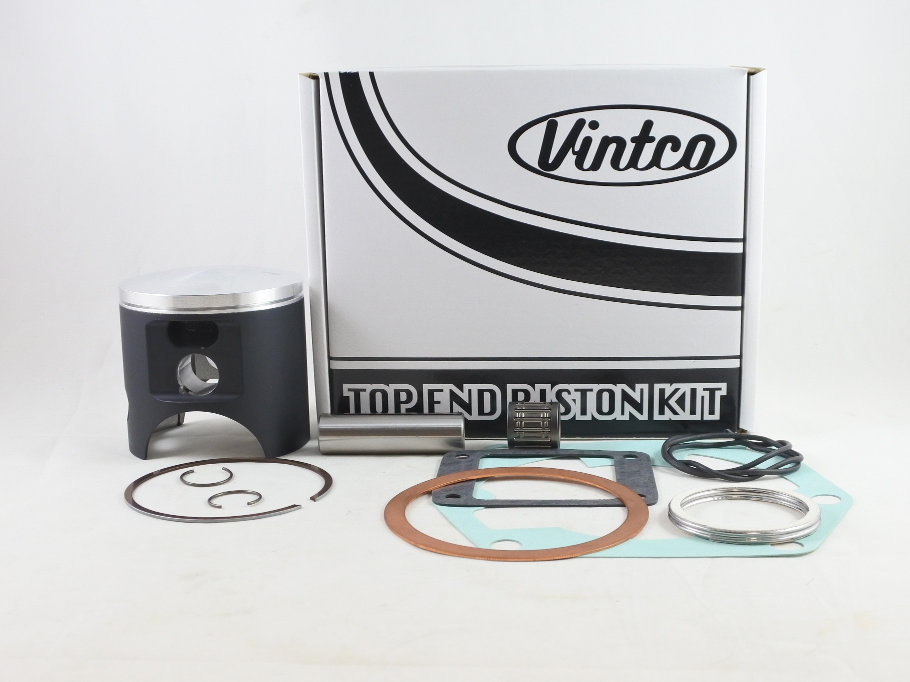 TOP END PISTON KIT 73-74 YAMAHA MX 360 81MM OVER VINTCO KTY72-1.0 image 1