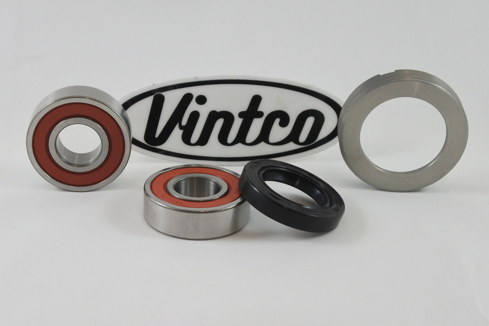 REAR WHEEL BEARING KIT 79-81 HONDA CR 125 RETAINER VINTCO KWR002 image 1