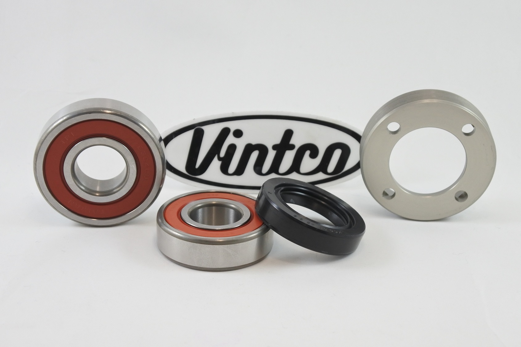 REAR WHEEL BEARING KIT 73-76 HONDA CR MR 250 RETAINER VINTCO KWR003 image 1