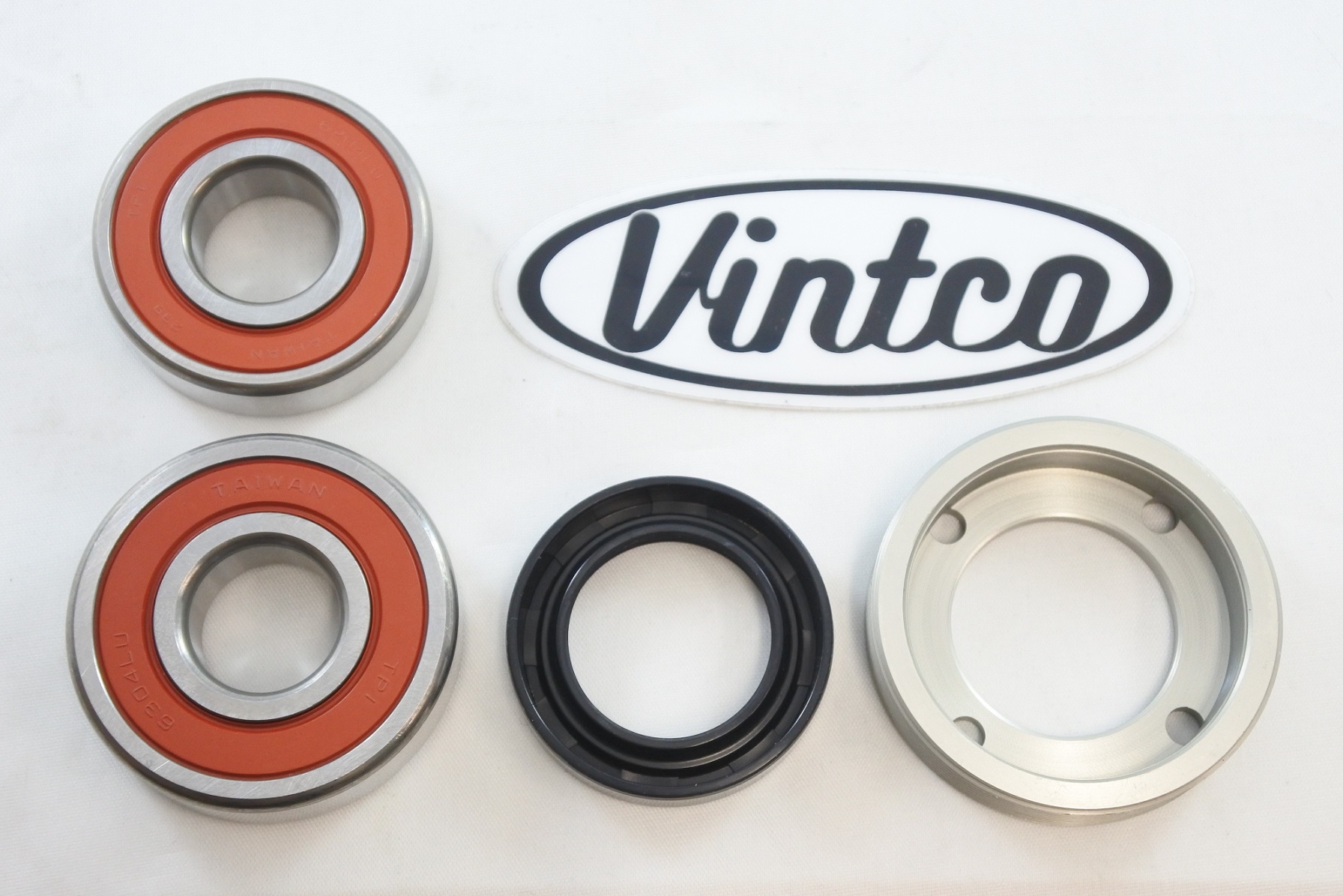 REAR WHEEL BEARING KIT 73-76 HONDA CR MR 250 RETAINER VINTCO KWR003 thumbnail 3