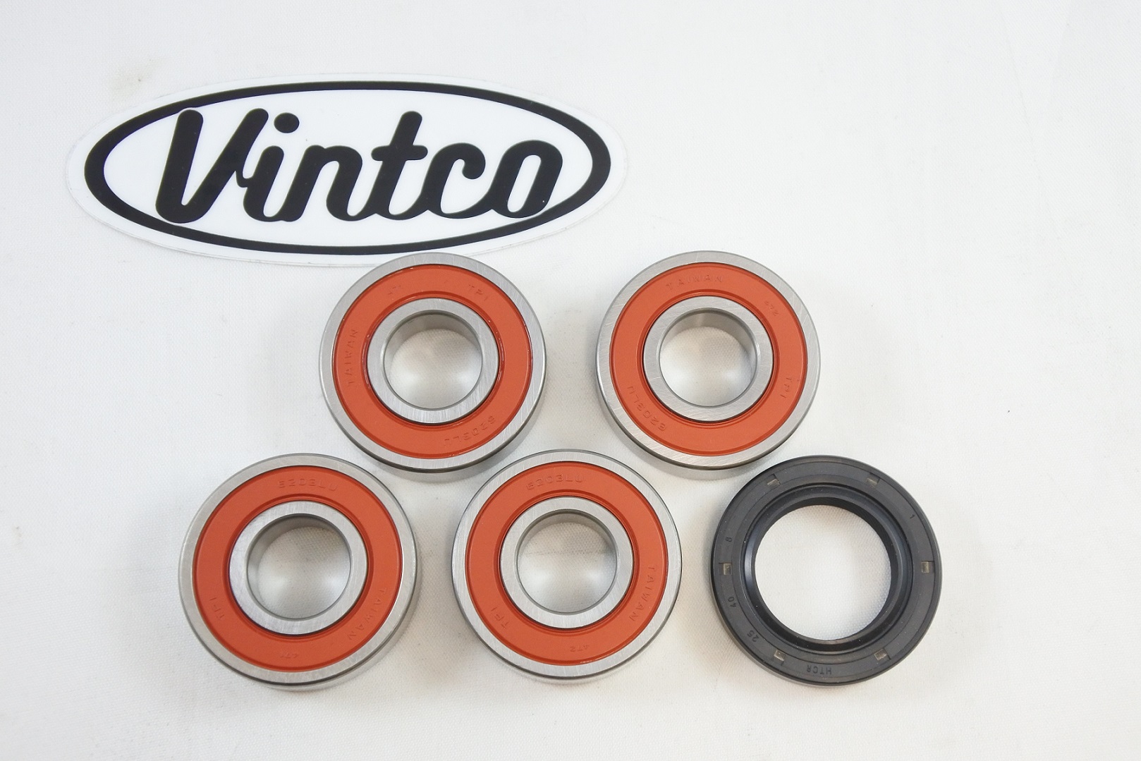 REAR WHEEL BEARING KIT 74-80 YAMAHA YZ 250 360 400 465 VINTCO KWR026 image 1
